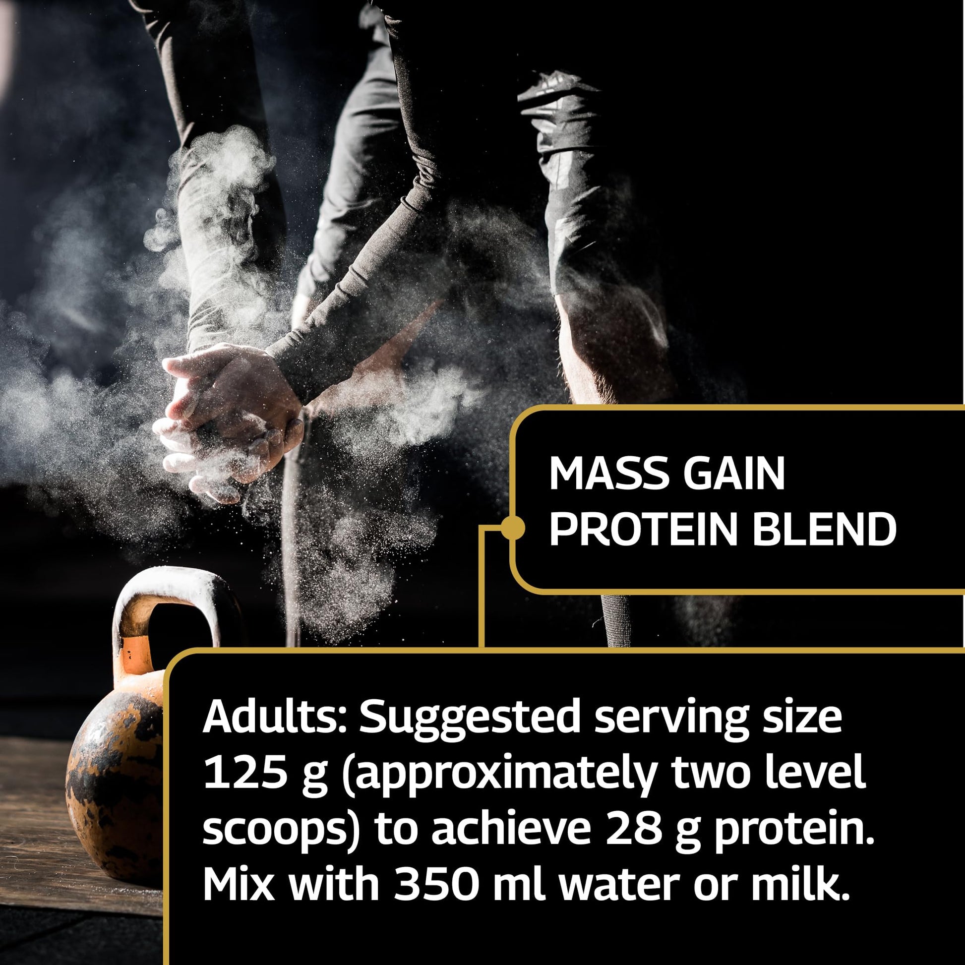 Healthspan Elite All Blacks Mass Gain Protein Blend (1500g) | Chocolate | 28g of Protein Healthspan EliteAu supplements