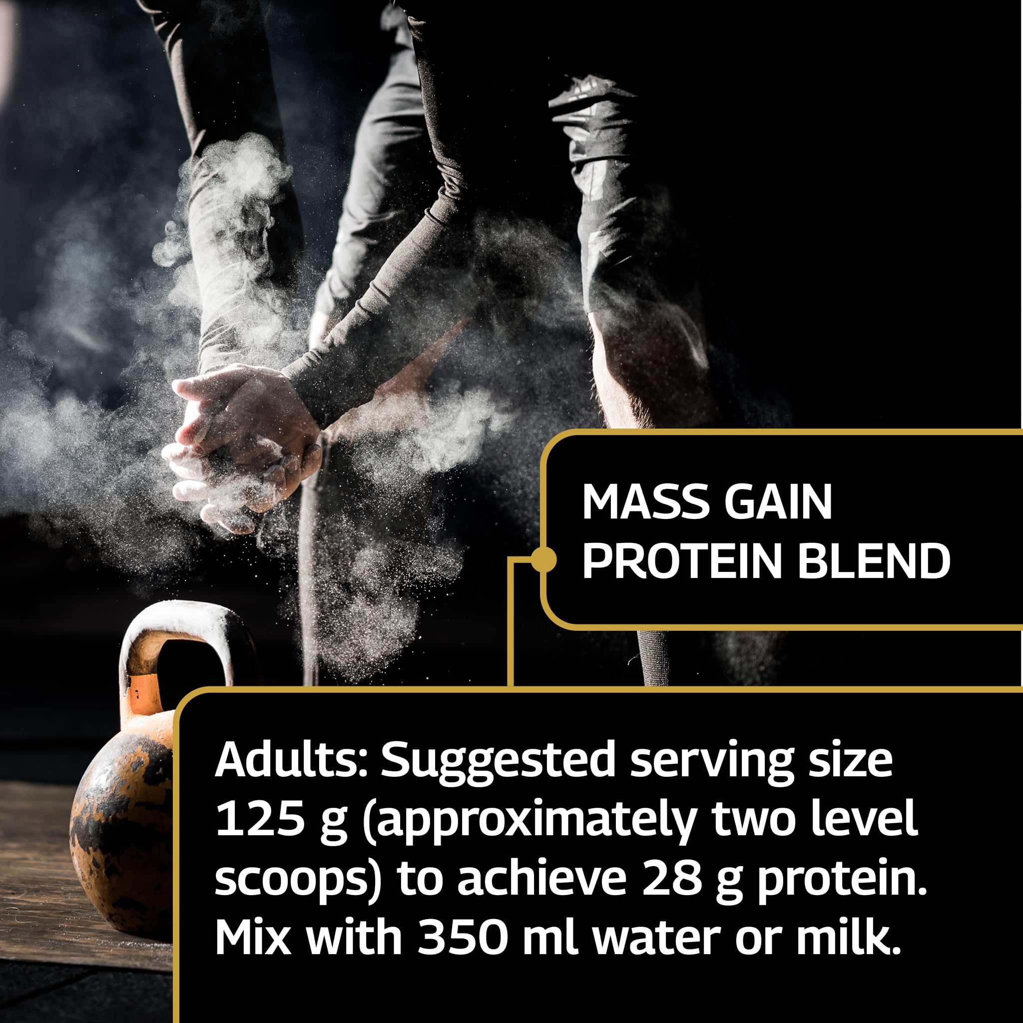 Healthspan Elite All Blacks Mass Gain Protein Blend (1500g) | Chocolate | 28g of Protein Healthspan EliteAu supplements