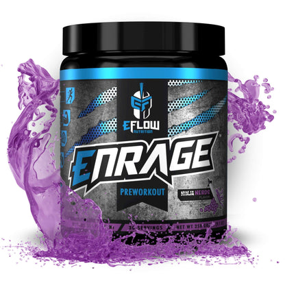eFlow Nutrition ENRAGE Pre Workout - Energy, Focus, Pumps, and Strength - Ninja Nerds eFlow NutritionUS supplements