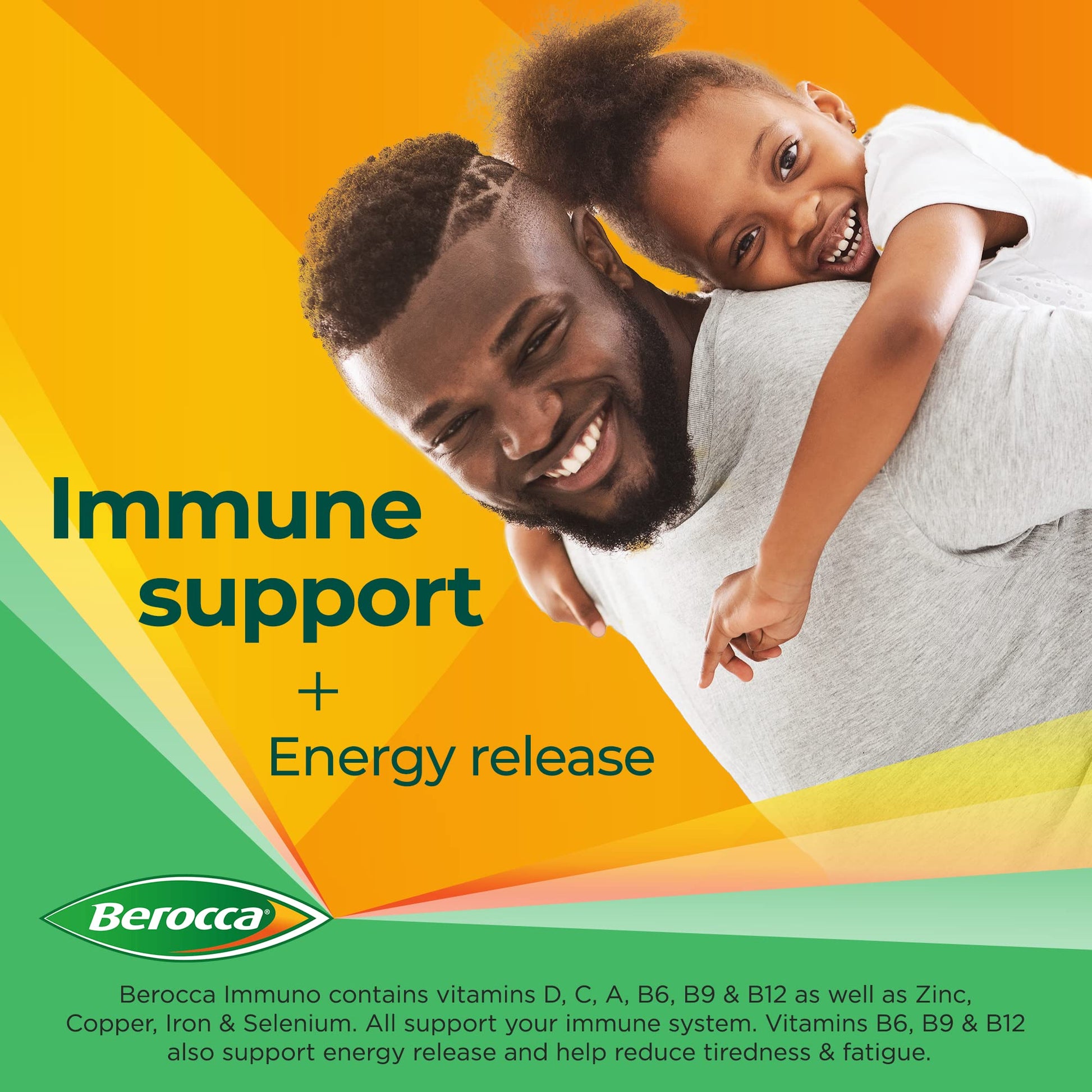 Berocca Immuno Effervescent Tablets, 11 Vitamins and Minerals, Including Vitamins D, C BeroccaUS supplements