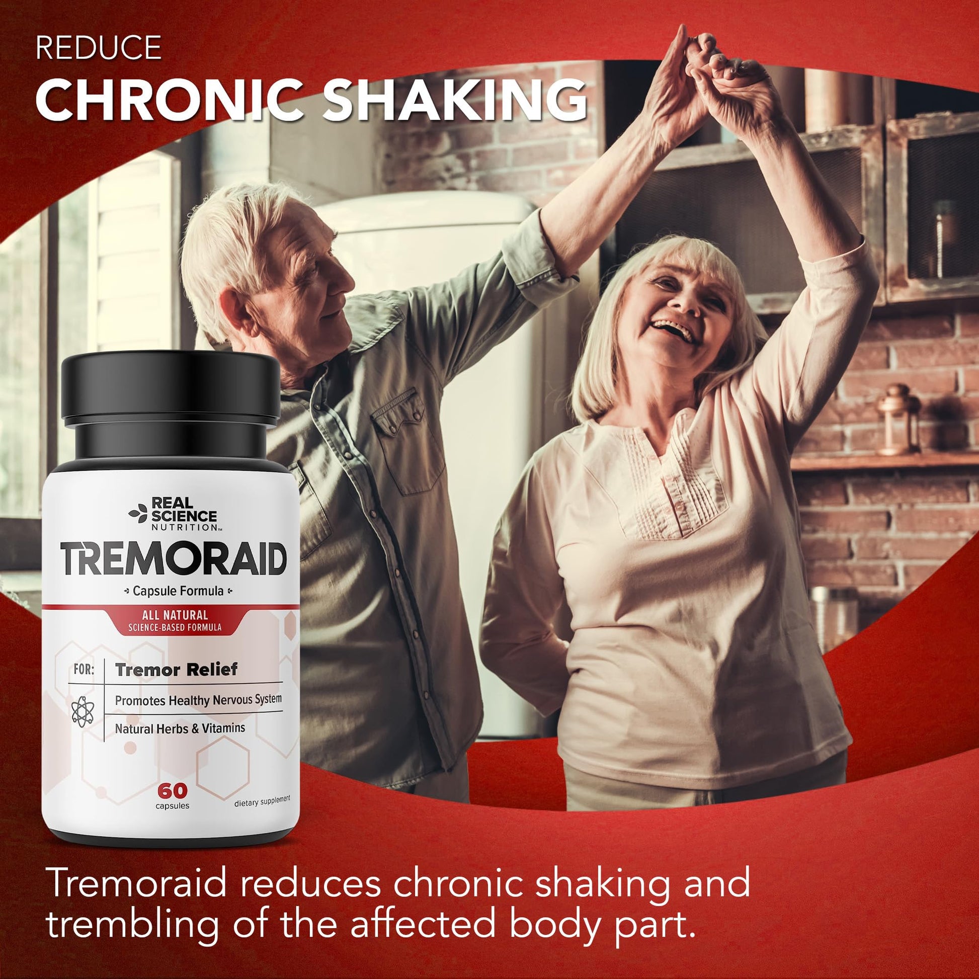 Tremoraid Essential Tremor Relief Supplements (60 Caps)* (3 Bottles) TremoraidAu supplements