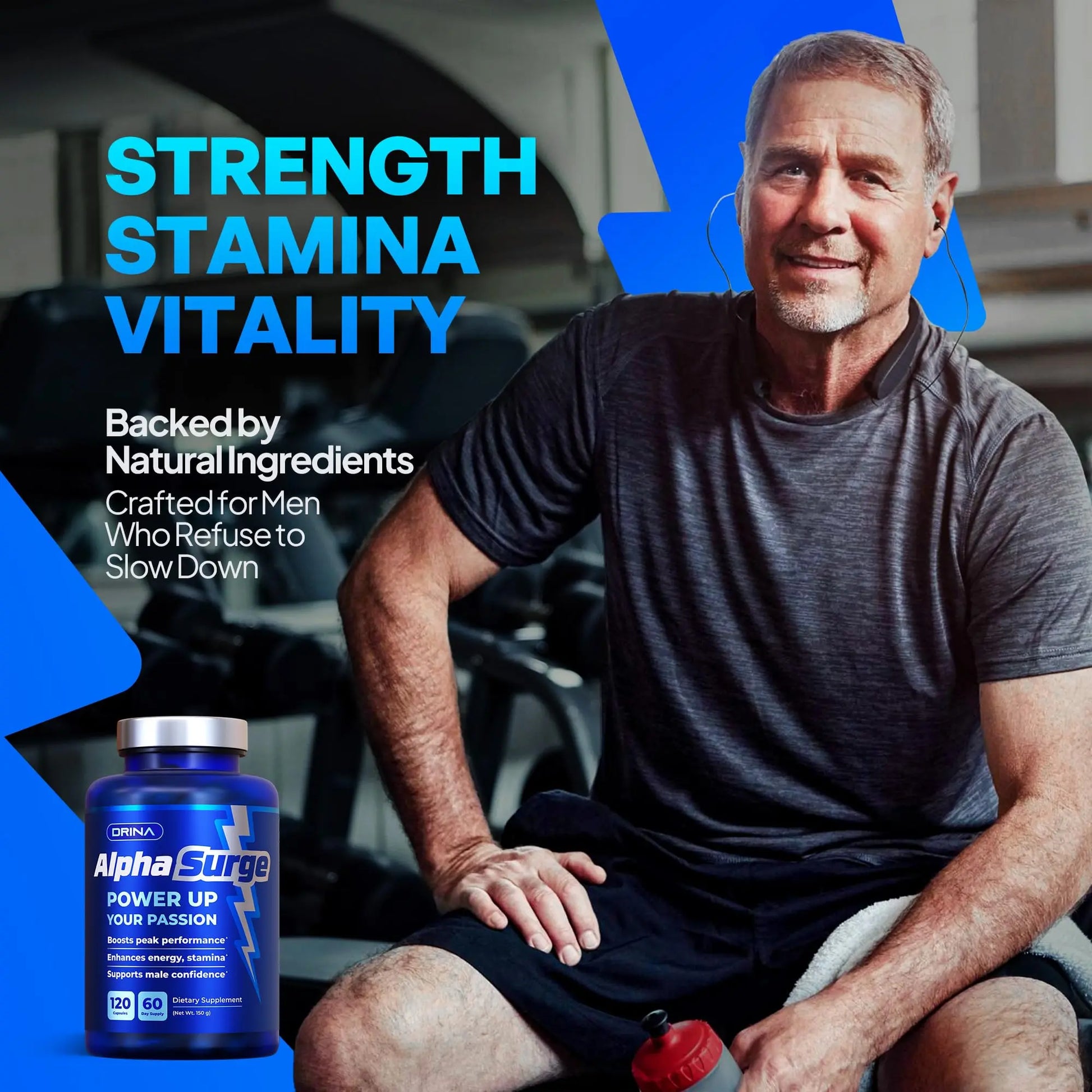 Pills for Men Fast Acting - Male Enhancing Supplement Testosterone Booster - Blood Flow, Libido, Size, Girth, Hardness, Stamina, Enlargement, Growth - Natural Performance Enhancer - 2 Month Supply DRINAnz supplements
