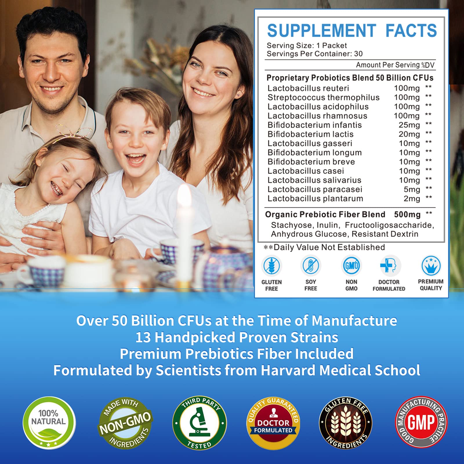 ZEBORA Probiotics for Women, Men and Kids, Prebiotics and Probiotics Powder ZEBORAAu supplements