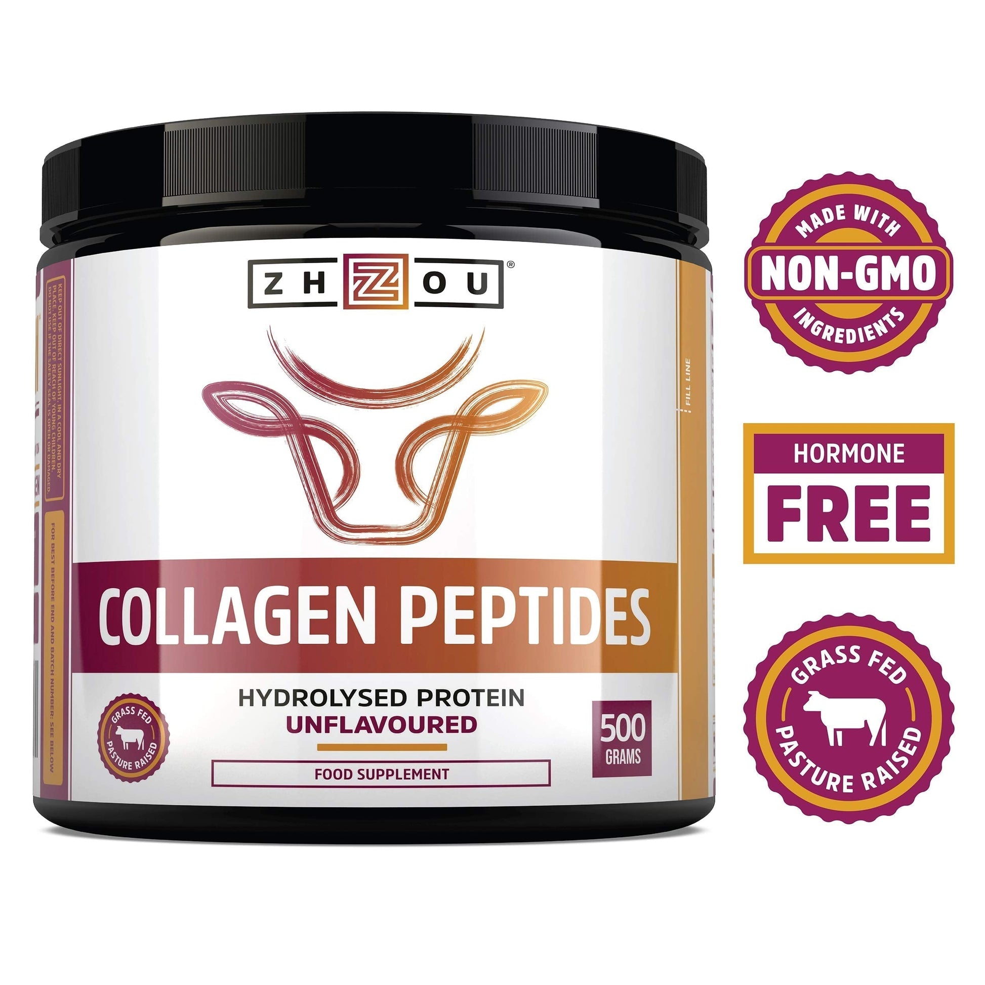 Collagen Powder 500g - Hydrolysed Collagen Peptides Powder - High Protein Bovine Collagen Supplement Nu U NutritionAu supplements