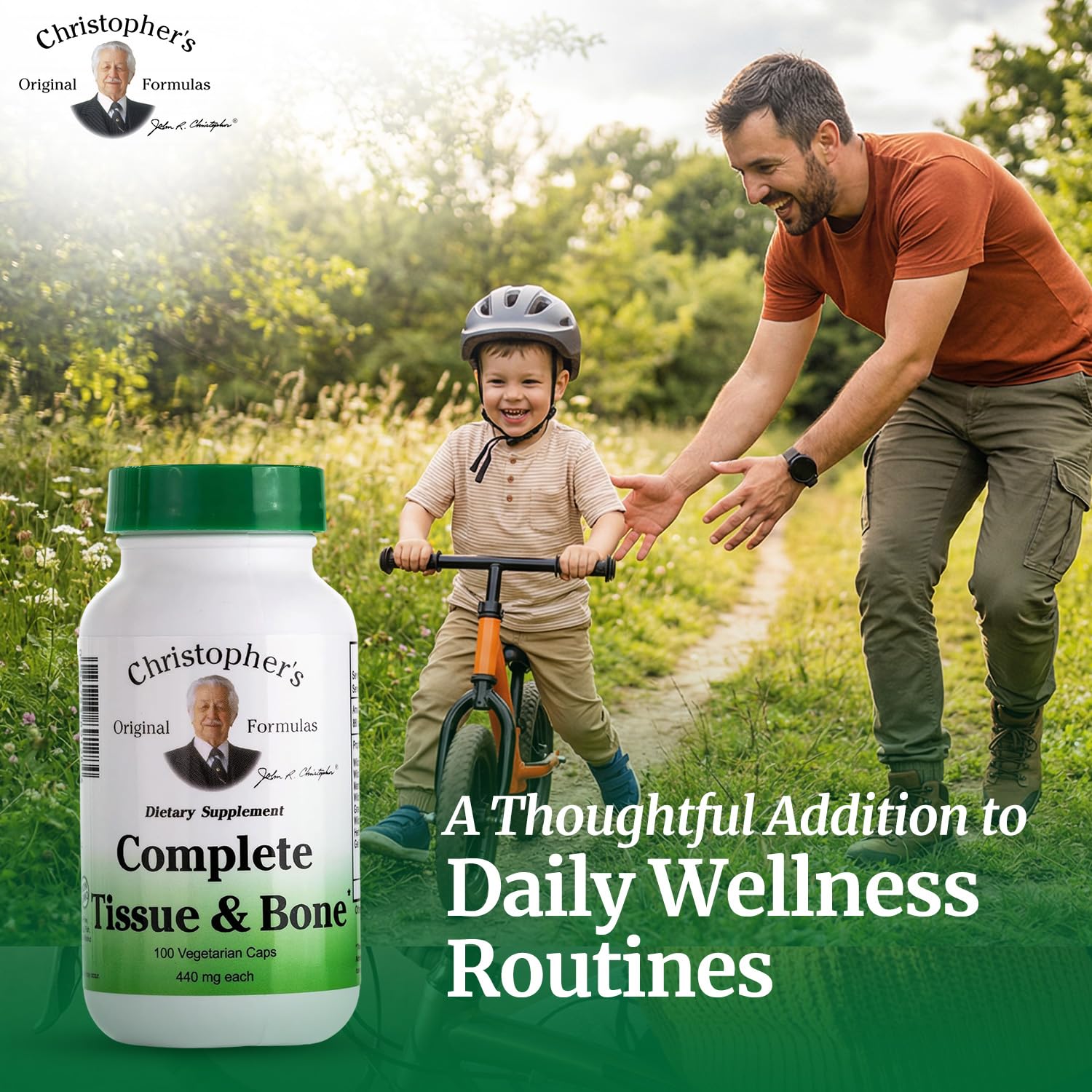 Christopher's Original Formulas Complete Tissue & Bone Formula – 100 VCaps | Herbal Support for Bones & Connective Tissue - Pack of 2 Christopher's Original FormulasAu supplements