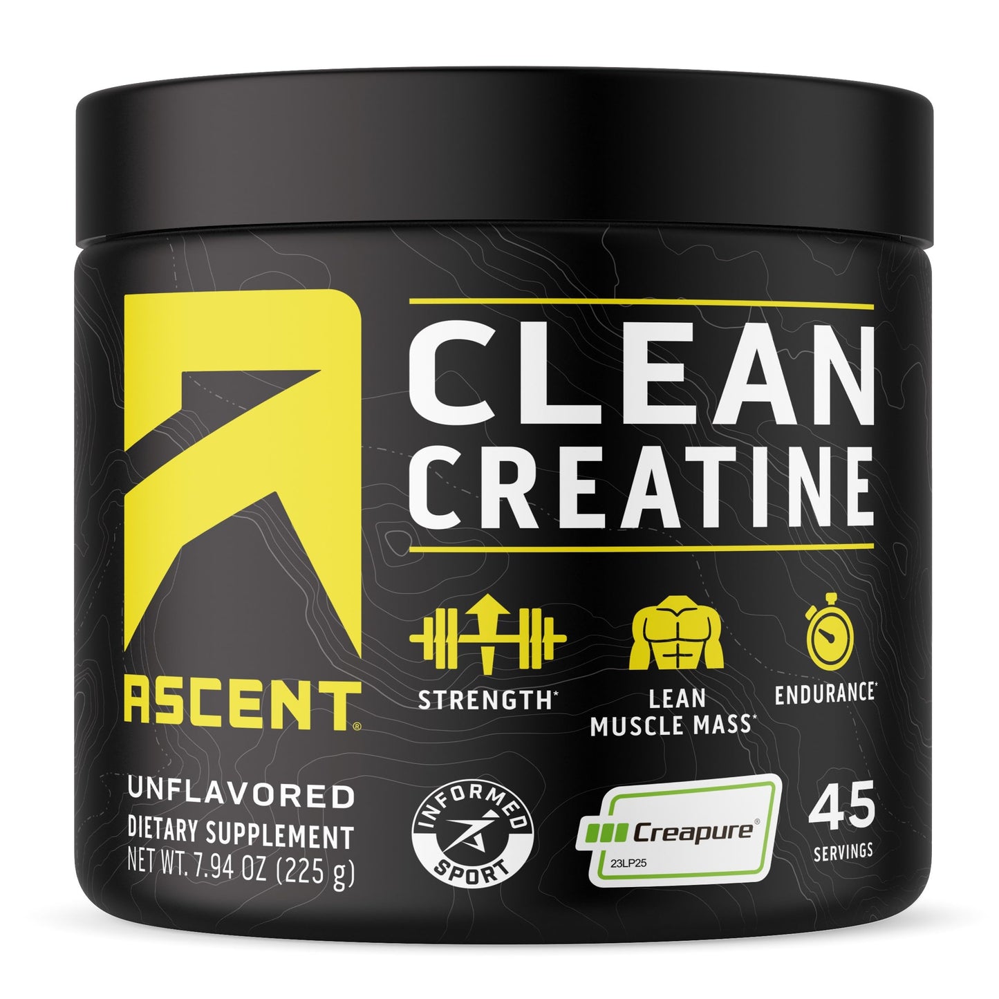 Ascent Clean Creatine Monohydrate Powder - 5G Per Serving, Creapure Creatine Supple AscentUS supplements
