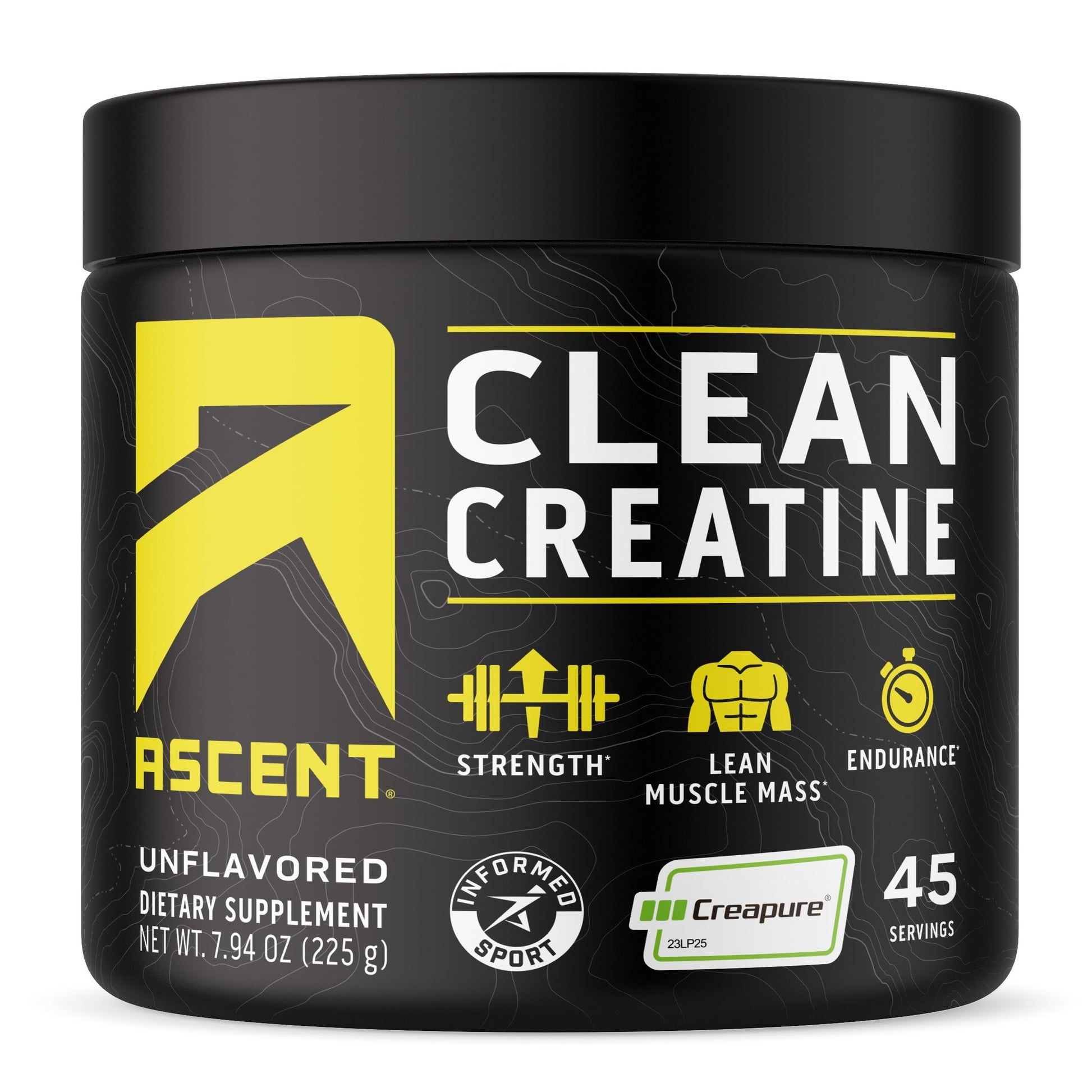 Ascent Clean Creatine Monohydrate Powder - 5G Per Serving, Creapure Creatine Supple AscentUS supplements