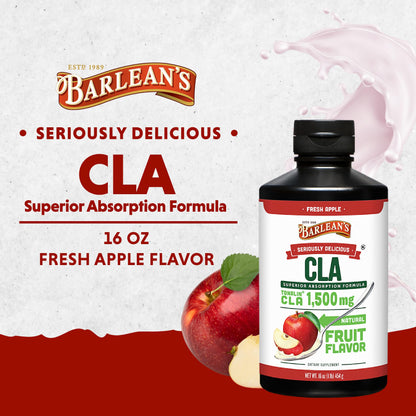 Barlean's Fresh Apple with 1,500 mg of Tonalin CLA - Gluten-Free, Vegan, Kosher Barlean'sUS supplements