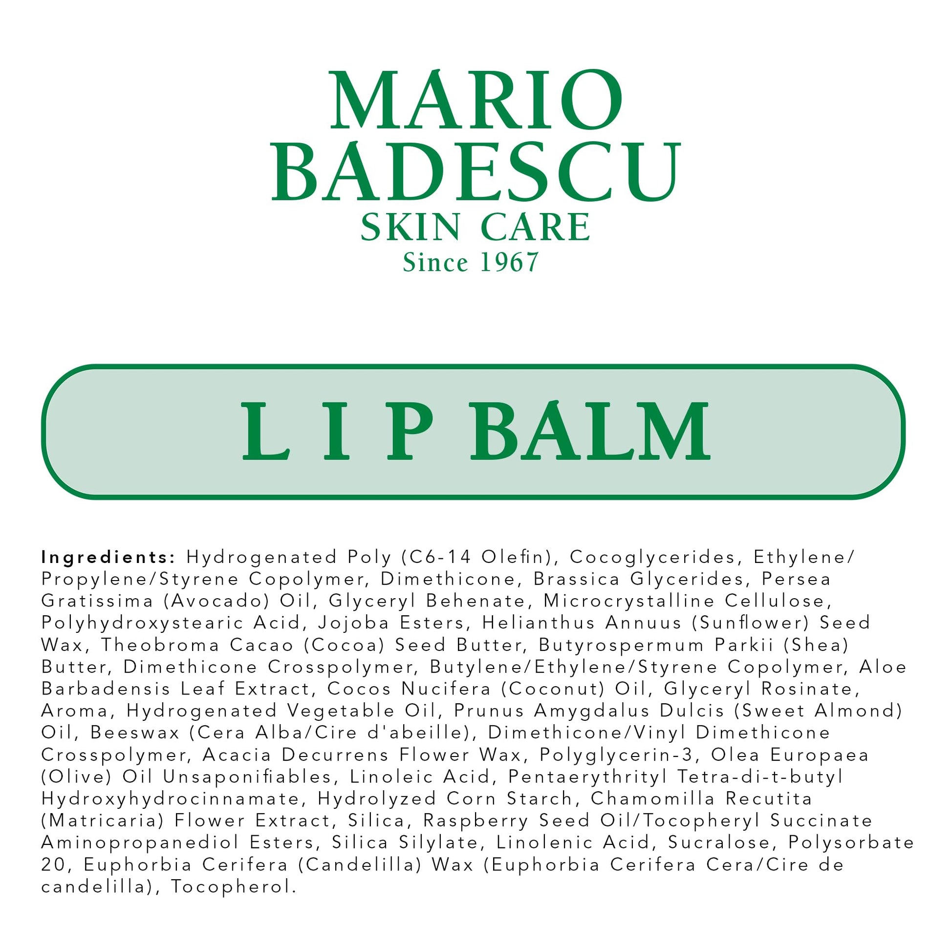 Mario Badescu Moisturizing Original Lip Balm for Dry Cracked Lips, Infused with Coconut Oil and Shea Butter, Ultra-Nourishing Lip Care Moisturizer for Soft, Smooth and Supple Lips, 0.35 Oz Mario BadescuAu supplements