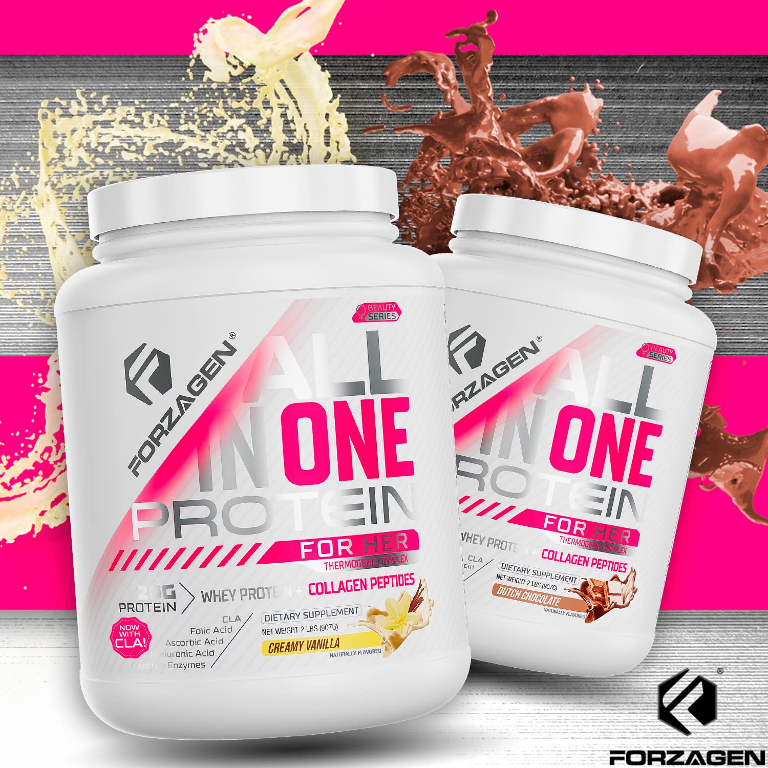 Forzagen All in One Protein for Her, Protein Powder for Women with Collagen Peptides ForzagenUS supplements
