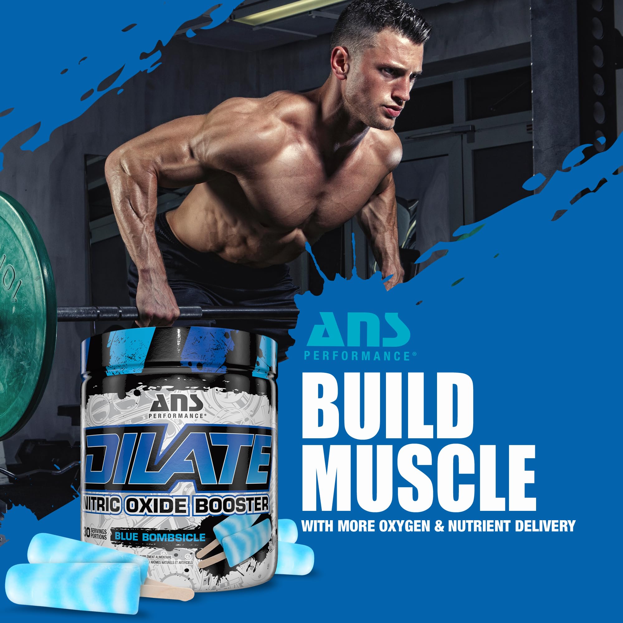 ANS Performance Dilate Pump PreWorkout Powder - Dietary Supplement - Maximizes ANS PerformanceAu supplements