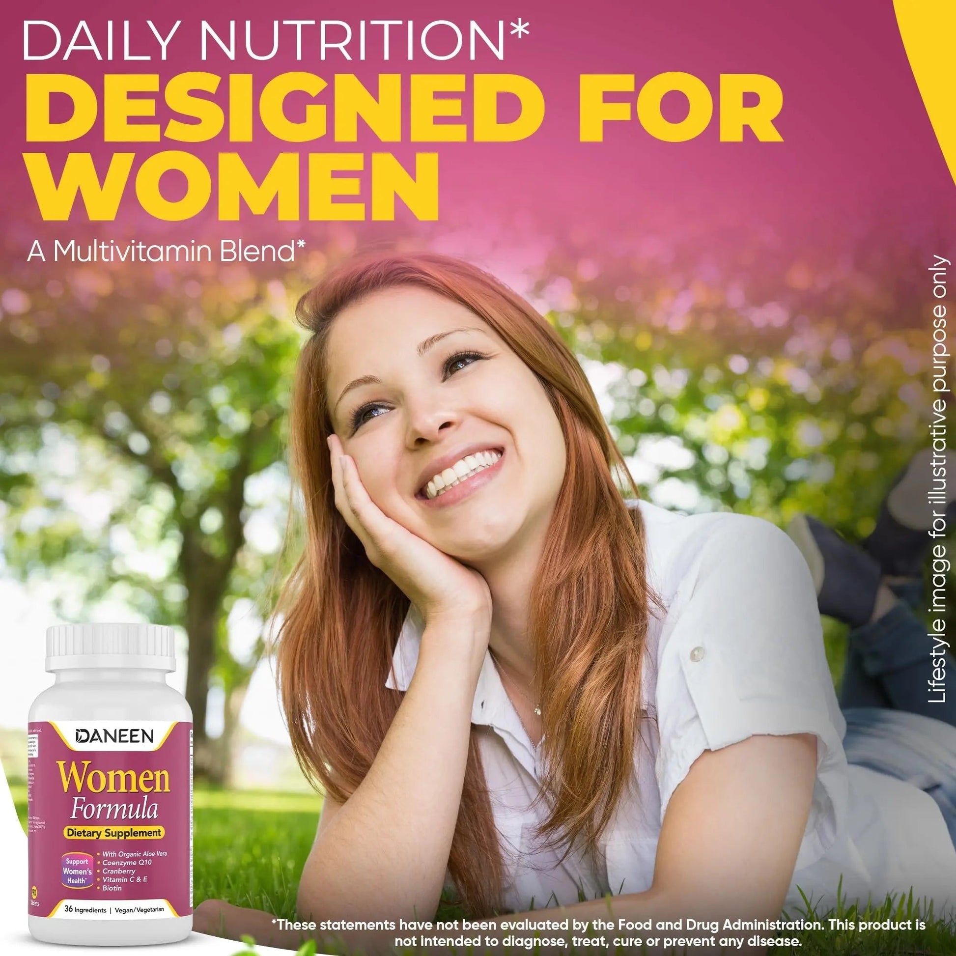 DANEEN Daily Multivitamin for Women - 36 Essential Ingredients - 90 Tablets - Vitamins for Women Multivitamin DANEENAu supplements