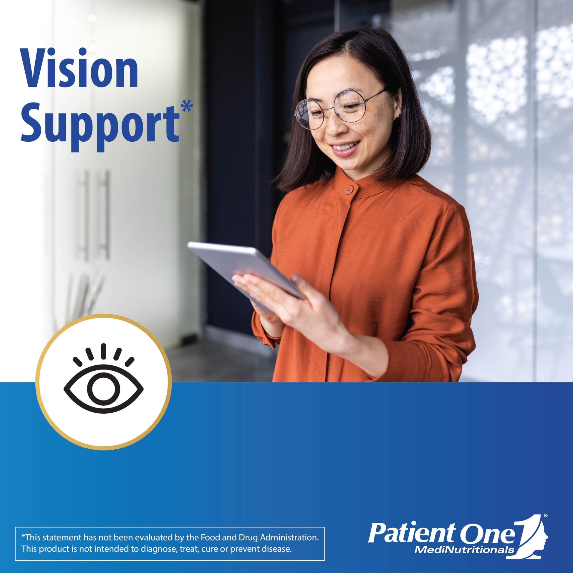 Patient One OpticOne | Supplement to Support Optic Nerve Health and Eyesight Function* | With Vitamins A and E, Lutein, ALA and More | 180 Capsules Patient OneAu supplements