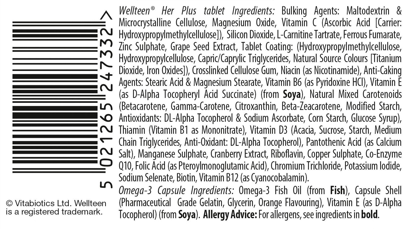 Vitabiotics Wellteen Her Plus - 56 Tablets/Capsules, 56 Count (Pack of 1) WellteenUS supplements