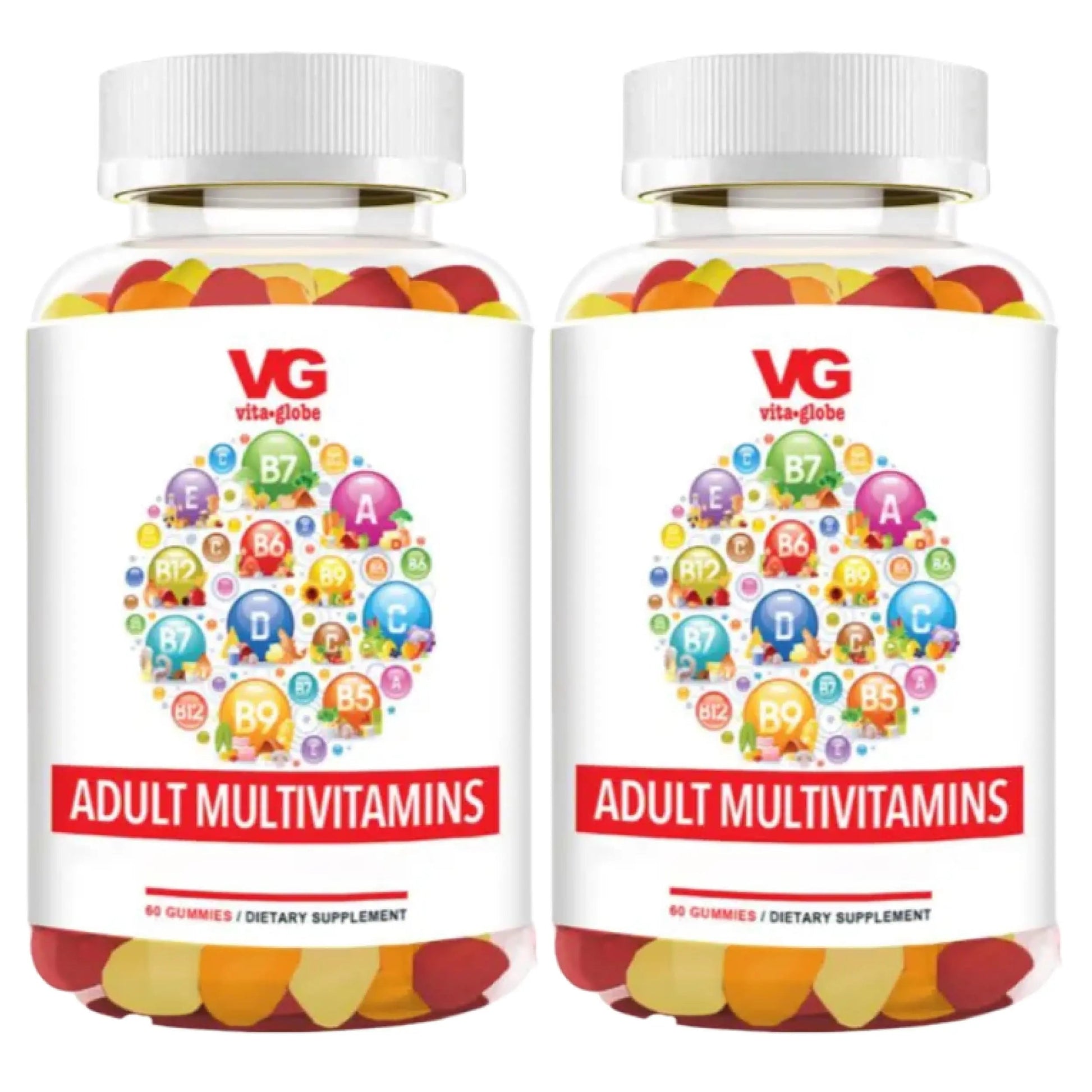 VITA GLOBE Adult Multivitamin Gummies – 9 Daily Vitamins with C, D, E, B6, B12, Folate & Biotin | Delicious Juicy Trio Orange VITA GLOBEAu supplements