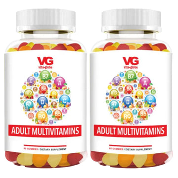 VITA GLOBE Adult Multivitamin Gummies – 9 Daily Vitamins with C, D, E, B6, B12, Folate & Biotin | Delicious Juicy Trio Orange VITA GLOBEAu supplements