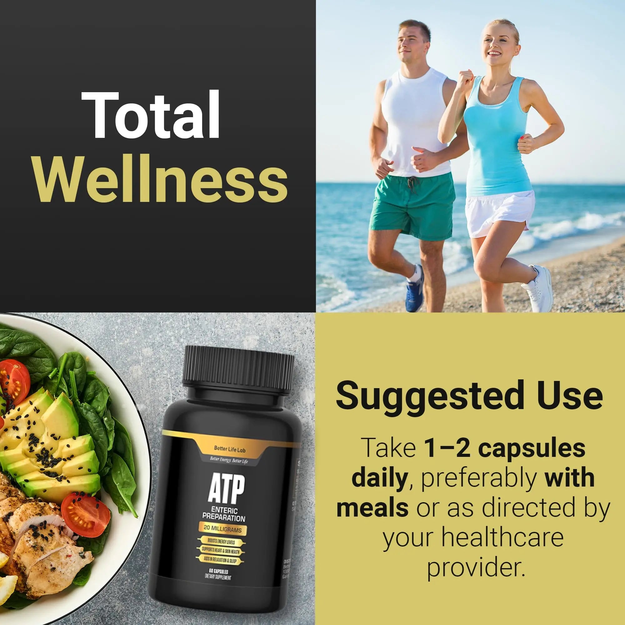 BETTER LIFE LAB ATP Supplement – Supports Cellular Energy Production, Mitochondrial Function & Active Lifestyles BETTER LIFE LABAu supplements