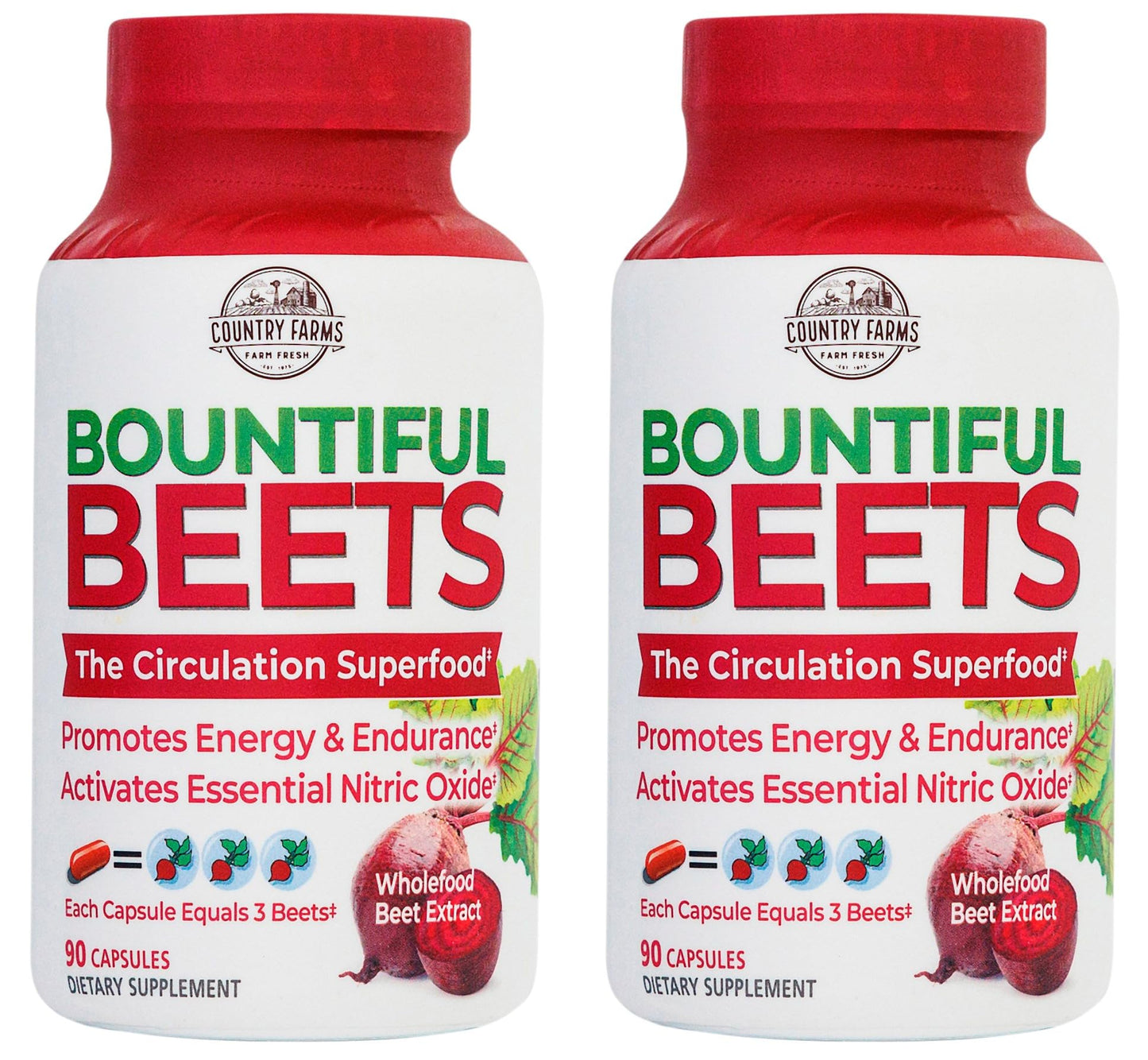 COUNTRY FARMS Bountiful Beets Root Capsules, Wholefood Beet Extract Superfood COUNTRY FARMSUS supplements