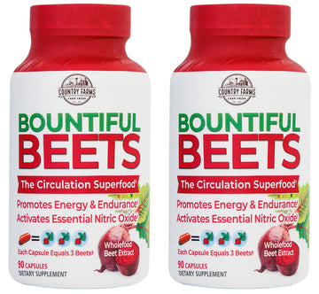 COUNTRY FARMS Bountiful Beets Root Capsules, Wholefood Beet Extract Superfood COUNTRY FARMSAu supplements