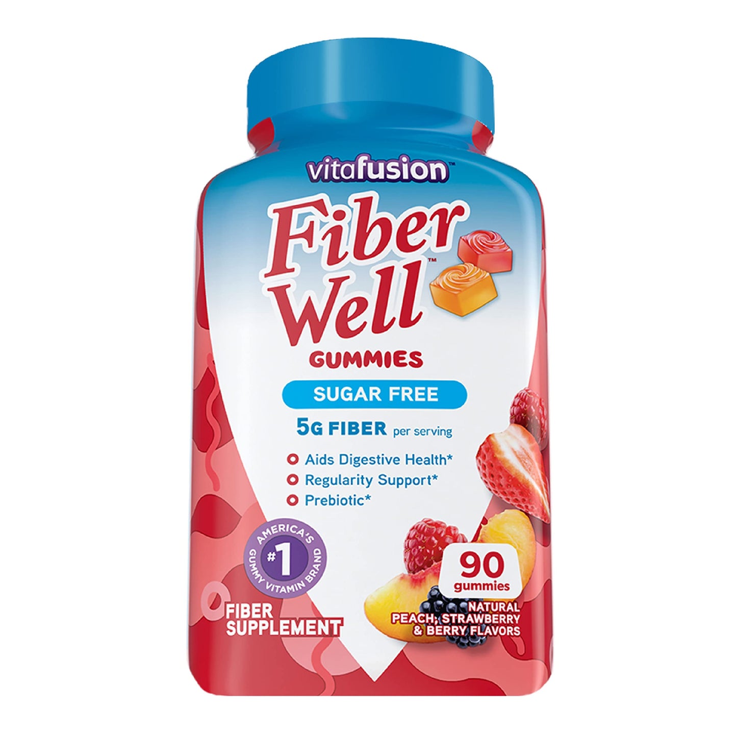 Vitafusion Fiber Well Sugar Free Fiber Supplement & Womens Multivitamin Gummies VitafusionUS supplements