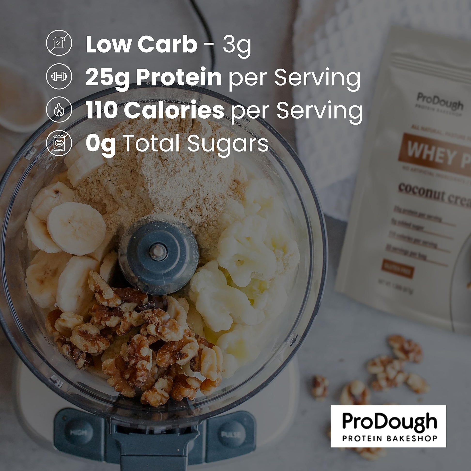 ProDough Gourmet Whey Isolate Hydrolized Protein Powder for Shake Mix- Easy Digest ProDough Protein BakeshopUS supplements