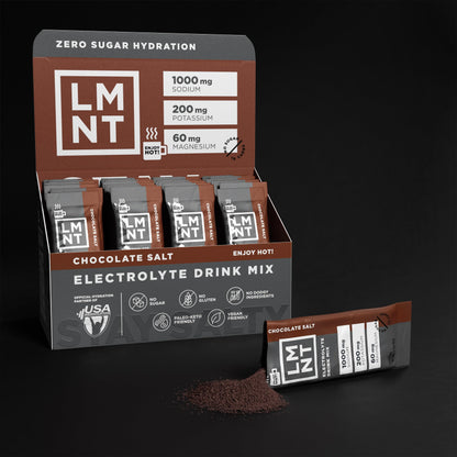 LMNT Zero Sugar Hot Chocolate or Coffee Mixer - Chocolate Salt | Drink Mix | 30-Count Drink LMNTUS supplements