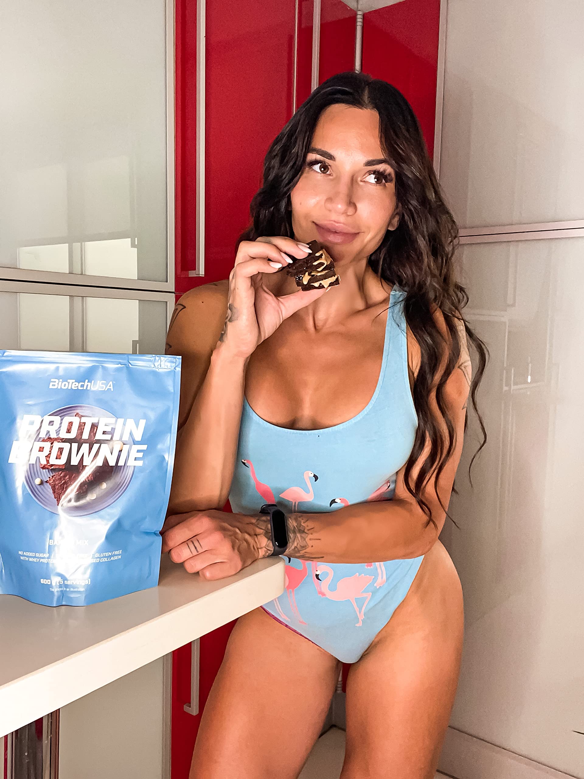 BioTechUSA Protein Brownie, Baking Mix with Collagen, whey proteins and sweeteners. 600 g, Chocolate BioTechUSAAu supplements