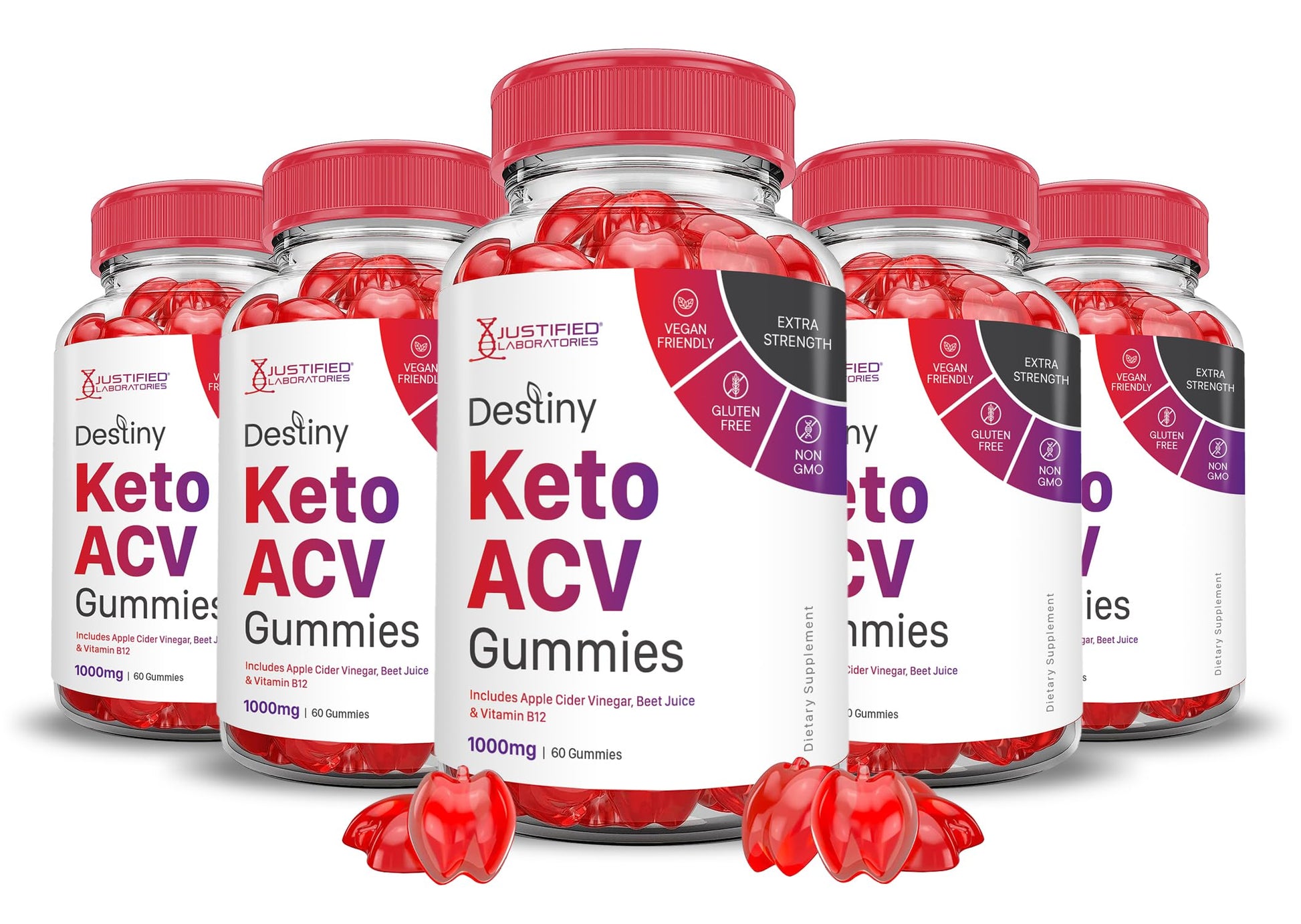 (5 Pack) Destiny Keto ACV Gummies Advanced Formula 1000MG Destiny Keto Gummies Justified LaboratoriesUS supplements