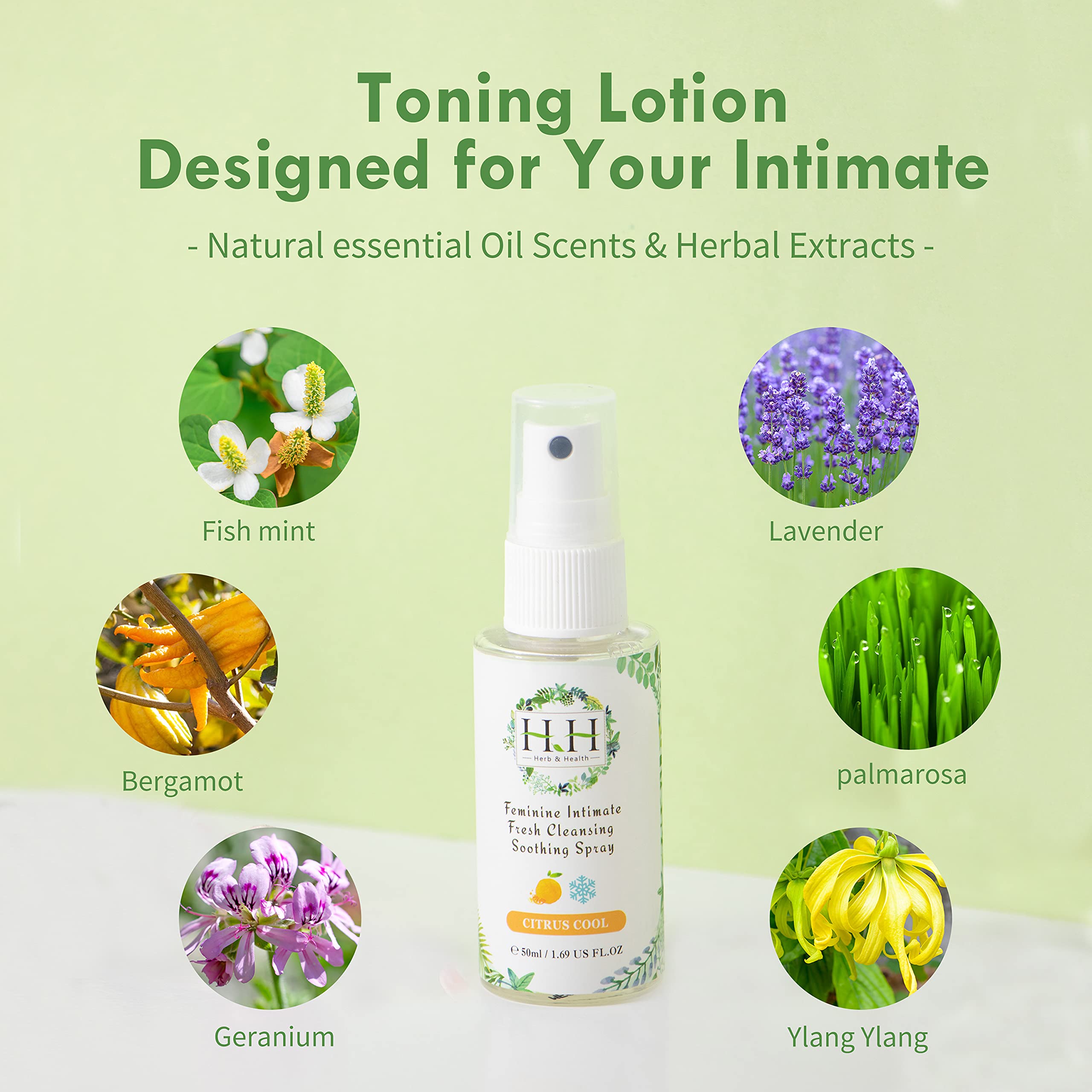 HH Herb&Health Feminine Deodorant Spray - Natural Essential Oil Intimate Soothing Mist - Floral HH Herb & HealthAu supplements