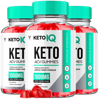 (3 Pack) Keto IQ KetoIQ Keto ACV Gummies, Keto IQ ACV Gummies Advanced Weight Loss FyvusUS supplements