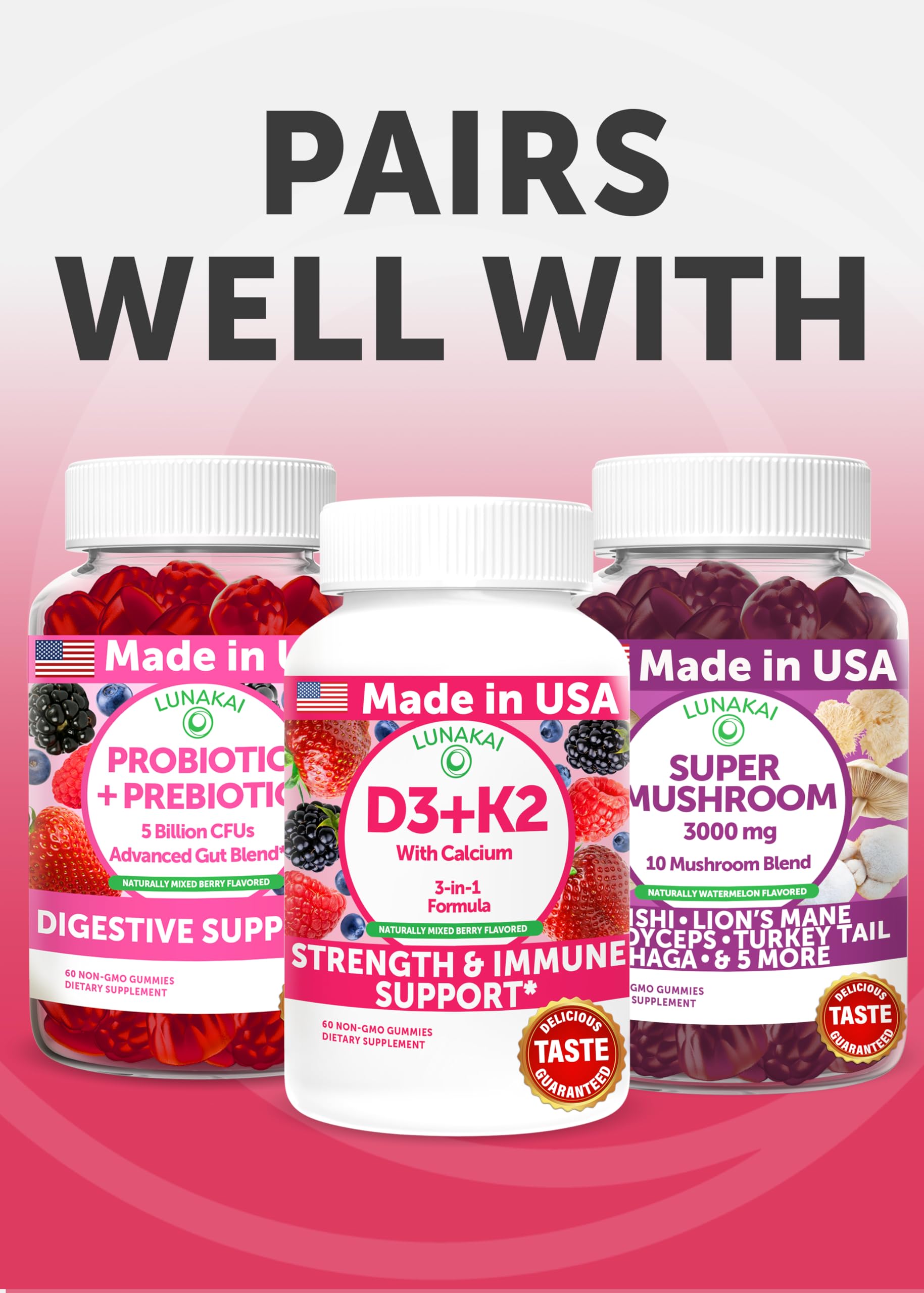 Lunakai USA Made Natural Menopause Supplements for Women – 13-in-1 Menopause Relief for Hot Flashes, Night Sweats, Sleep & Mood Support, 60ct LunakaiAu supplements
