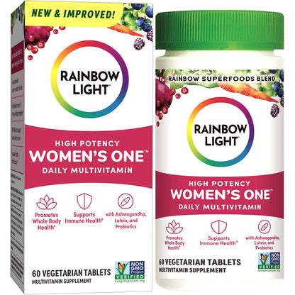 Rainbow Light Womens One High-Potency Daily Multivitamin, Womens Multivitamin Provide Rainbow LightUS supplements