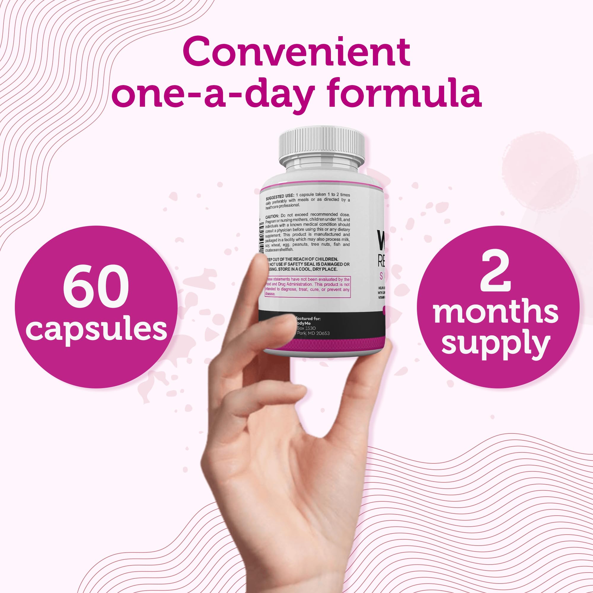 Water Retention Pills for Women Bloating Relief with Vitamin B6, Dandelion & Green Tea Natural LADYME WOMEN'S HEALTHAu supplements