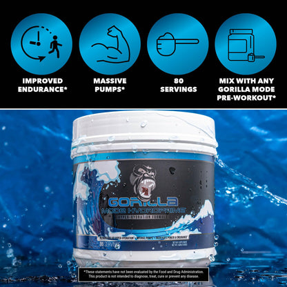 Gorilla Mind Hydroprime Glycerol Pre-Workout - Hydrating Pre-Workout Formula for Intense Gorilla MindUS supplements