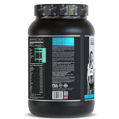 SASCHA FITNESS Hydrolyzed Whey Protein Isolate,100% Grass-Fed (2 Pounds, Coconut) SASCHA FITNESSUS supplements