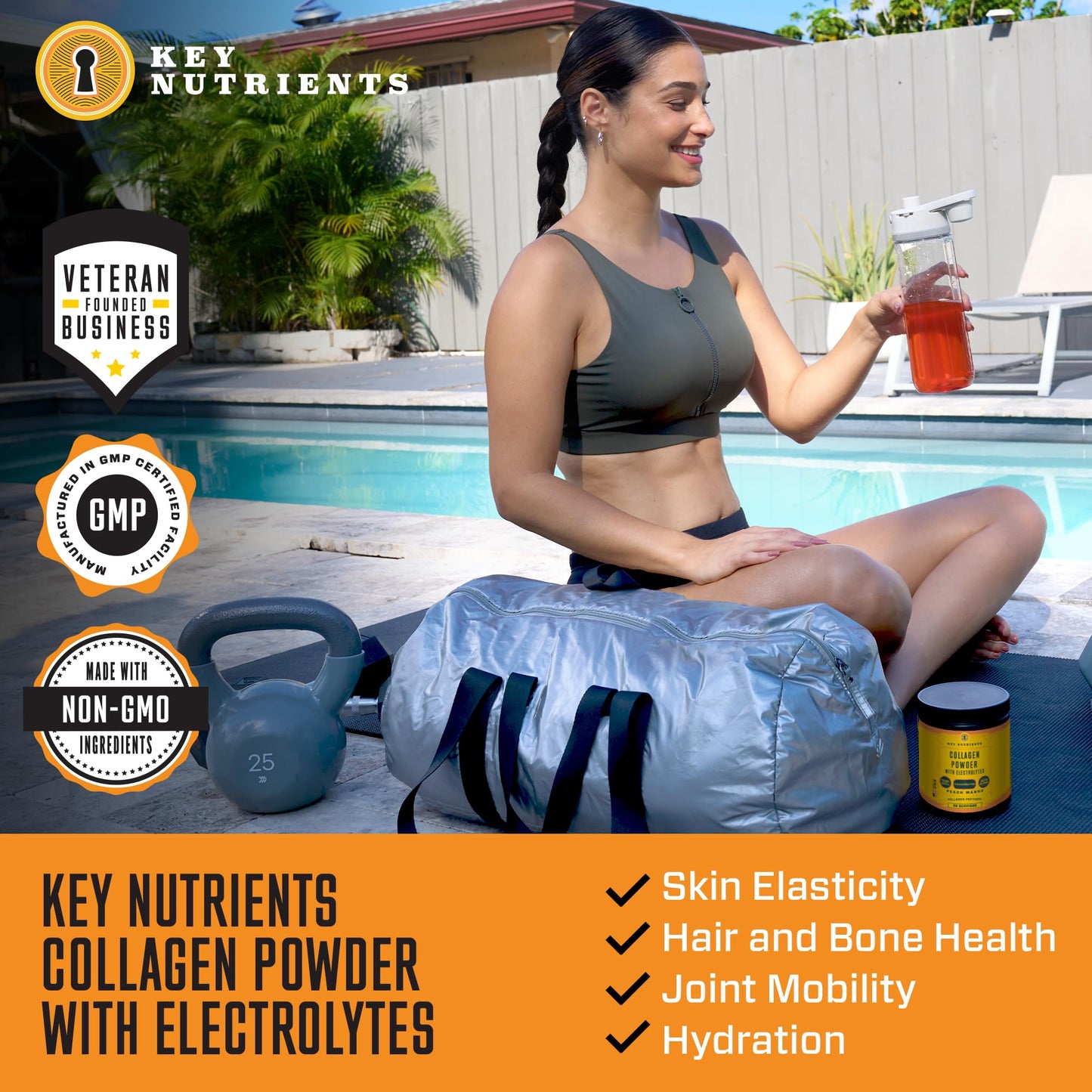 Collagen Peptides with Electrolytes Powder, Collagen Powder, Collagen Peptides Powder KEY NUTRIENTSUS supplements