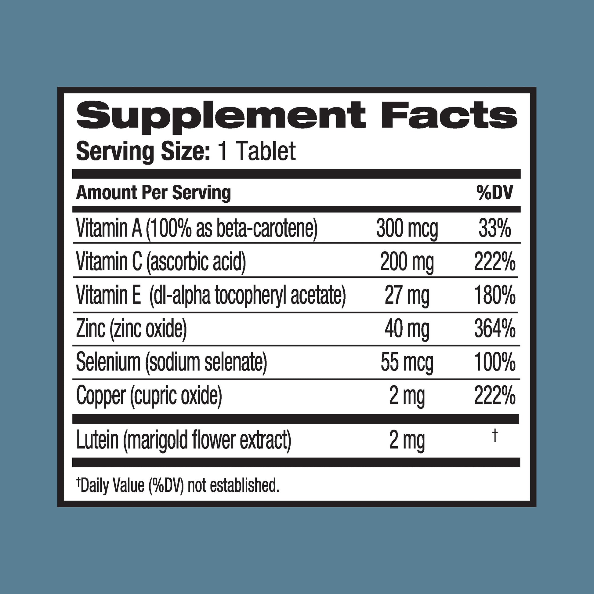 Ocuvite Eye Vitamin & Mineral Supplement, Lutein & Antioxidant Vitamins A, C, E, Zinc for Eye Health, Vitamins for Eyes, 120 Tablets (Pack of 2) OcuviteAu supplements