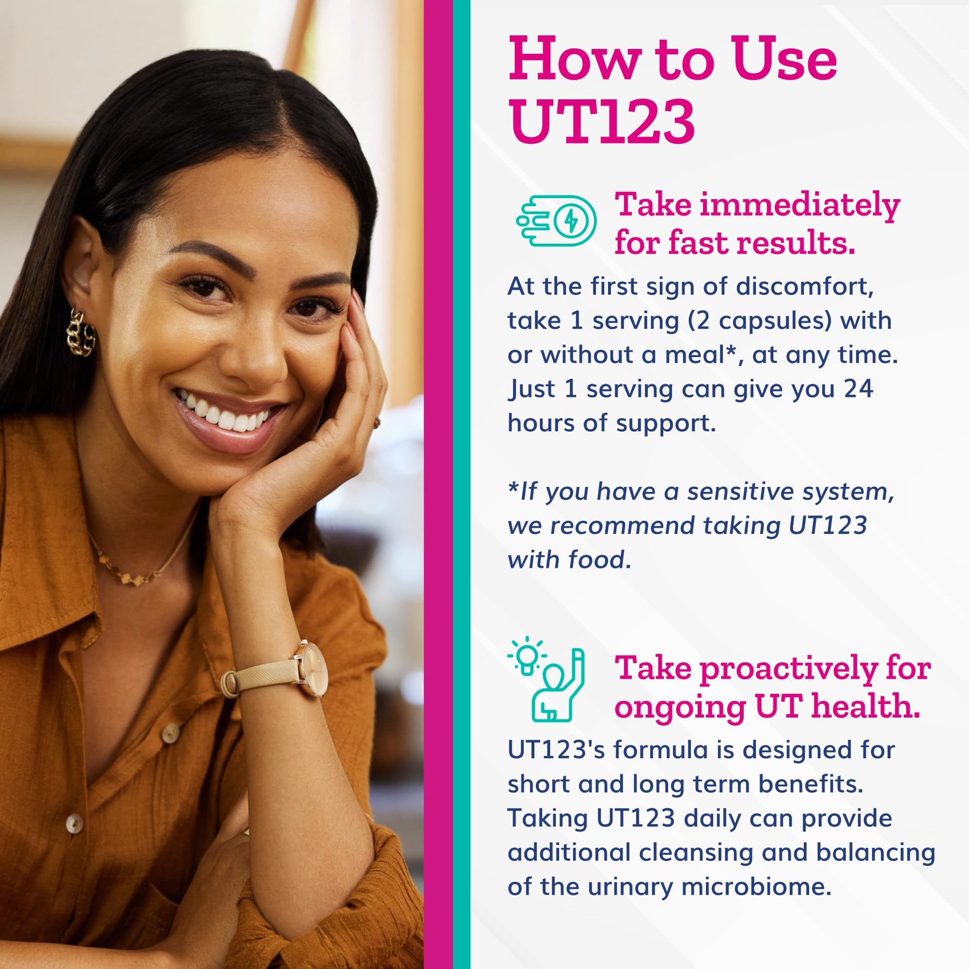 Just Thrive UT123 - Supports Urinary Tract Health for Women - Made with Cranberry, 60 Capsules Just ThriveUS supplements