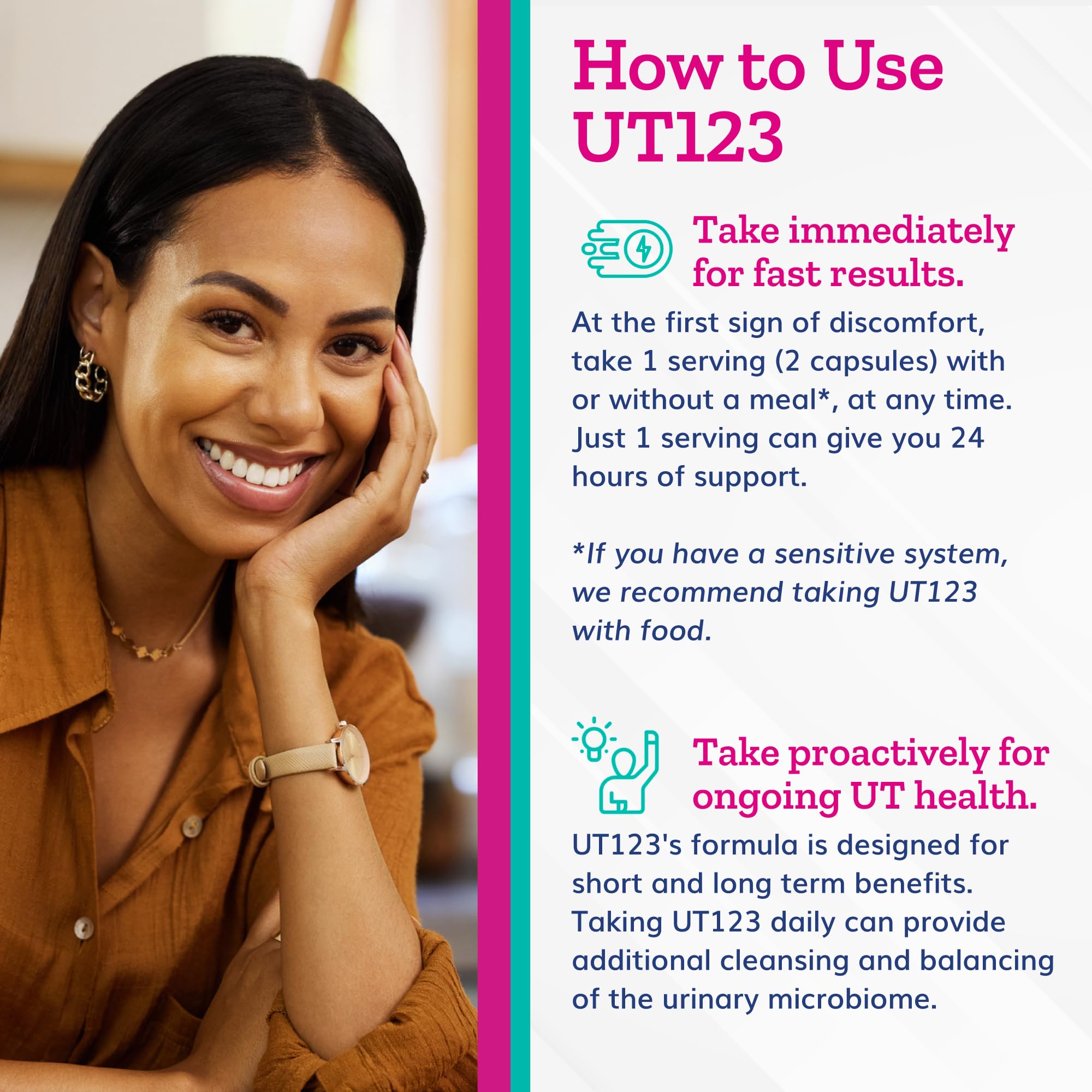 Just Thrive UT123 - Supports Urinary Tract Health for Women - Made with Cranberry, 60 Capsules Just ThriveUS supplements