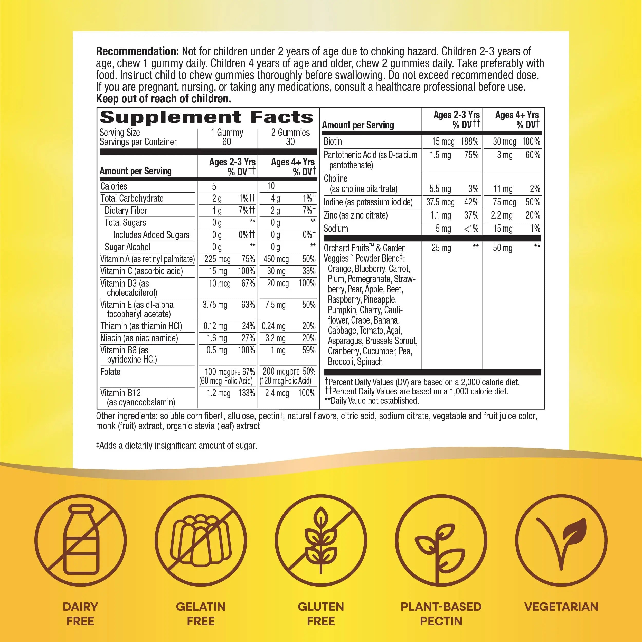 Nature’s Way Alive! Kids Zero Sugar Gummy Multivitamins, for Kids Ages 2+, Supports Bone, Eye & Immune Health Nature's WayAu supplements
