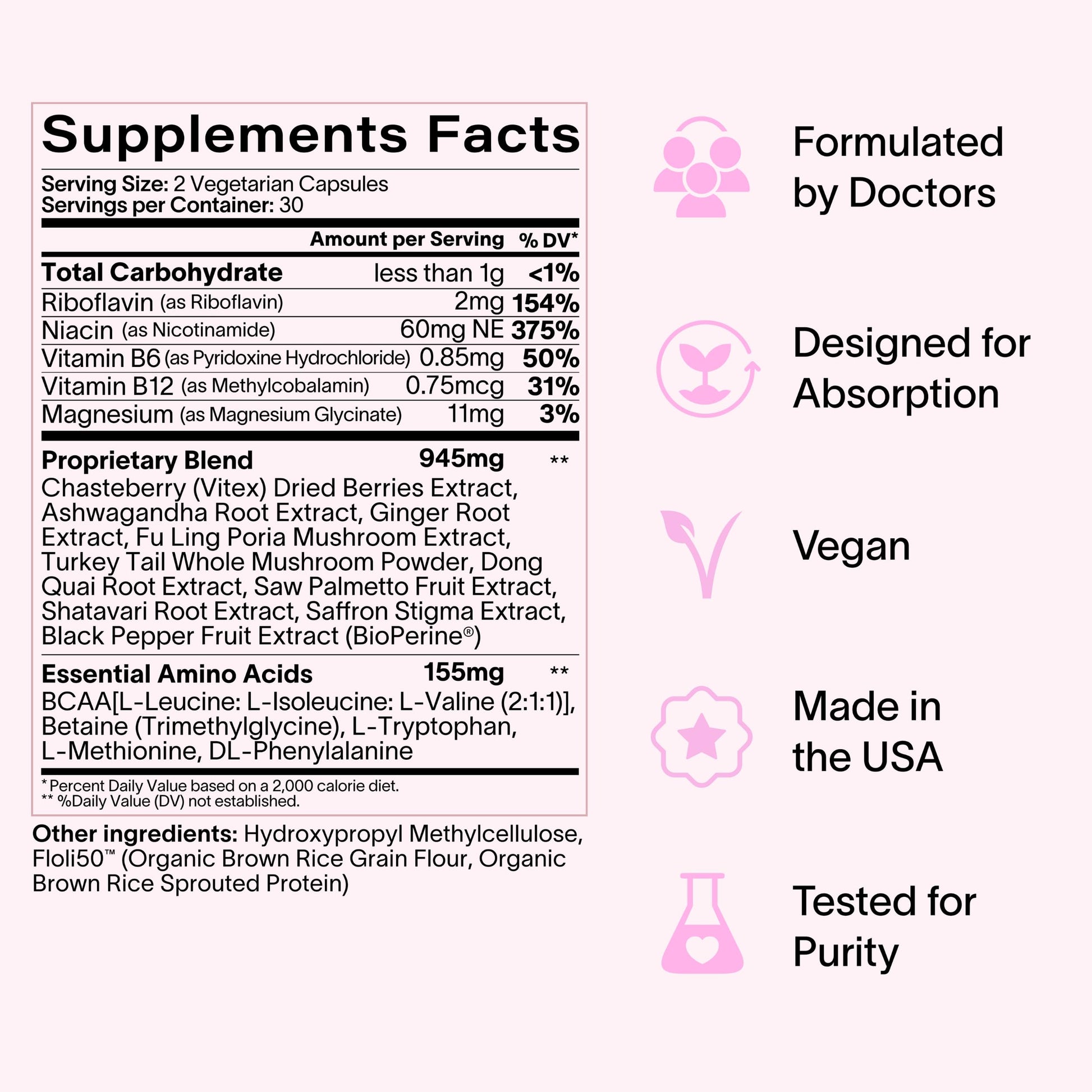 Ladywell Daily Hormone Balance Capsules | Natural Cycle Support for Women | Supports Mood, Bloating, Cramps, Skin Health & Cravings | with Chasteberry, B Vitamins, Ashwagandha, Saffron & More | 60 Ct LadywellAu supplements