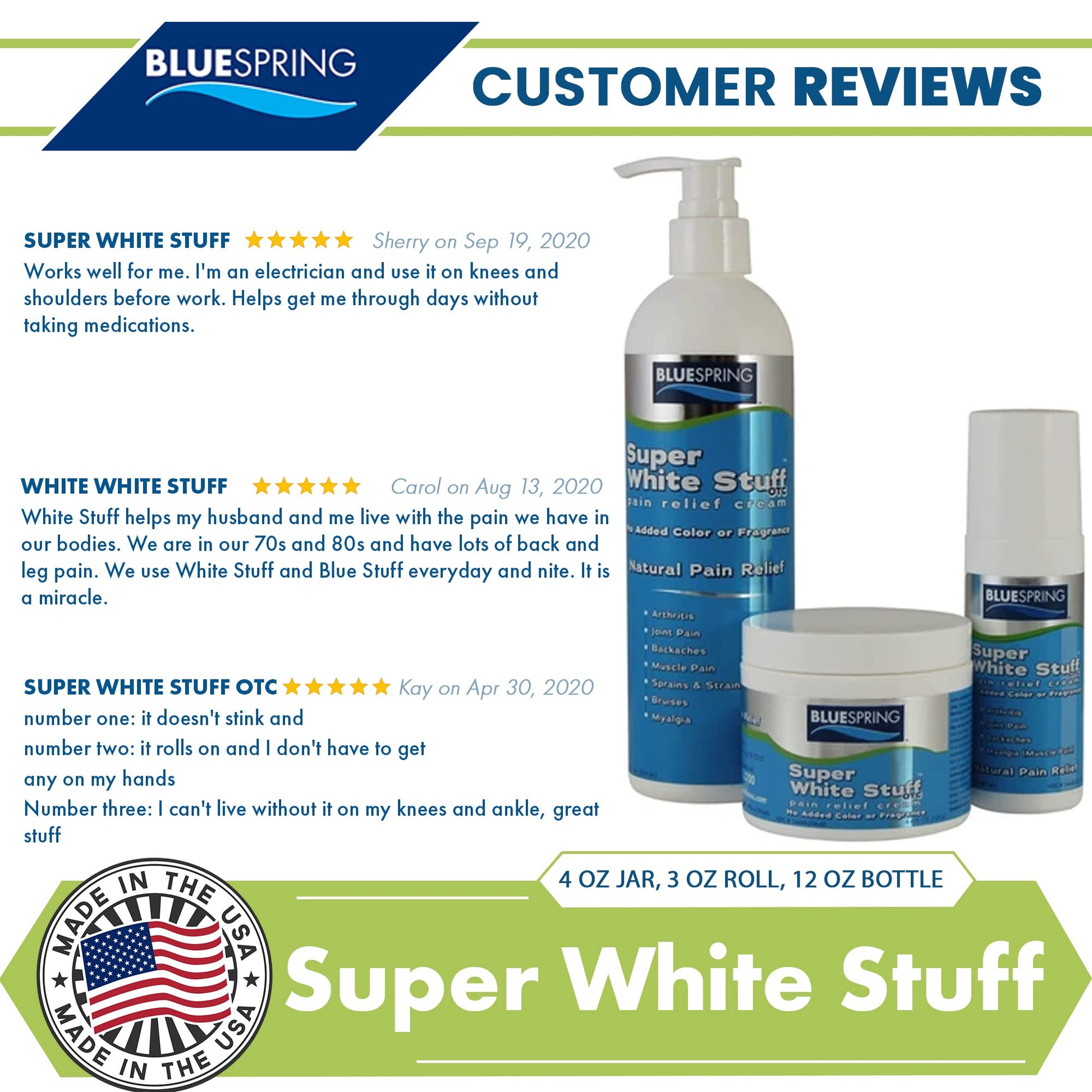 Emu Therapy Super White Stuff OTC 12-oz. Pump Bottle - Natural, Made in USA, Paraben-Free, Works in As Little As 5 Minutes for Joint/Muscle Pain, Backaches, Sprains/Strains, Bruises & More Emu TherapyAu supplements