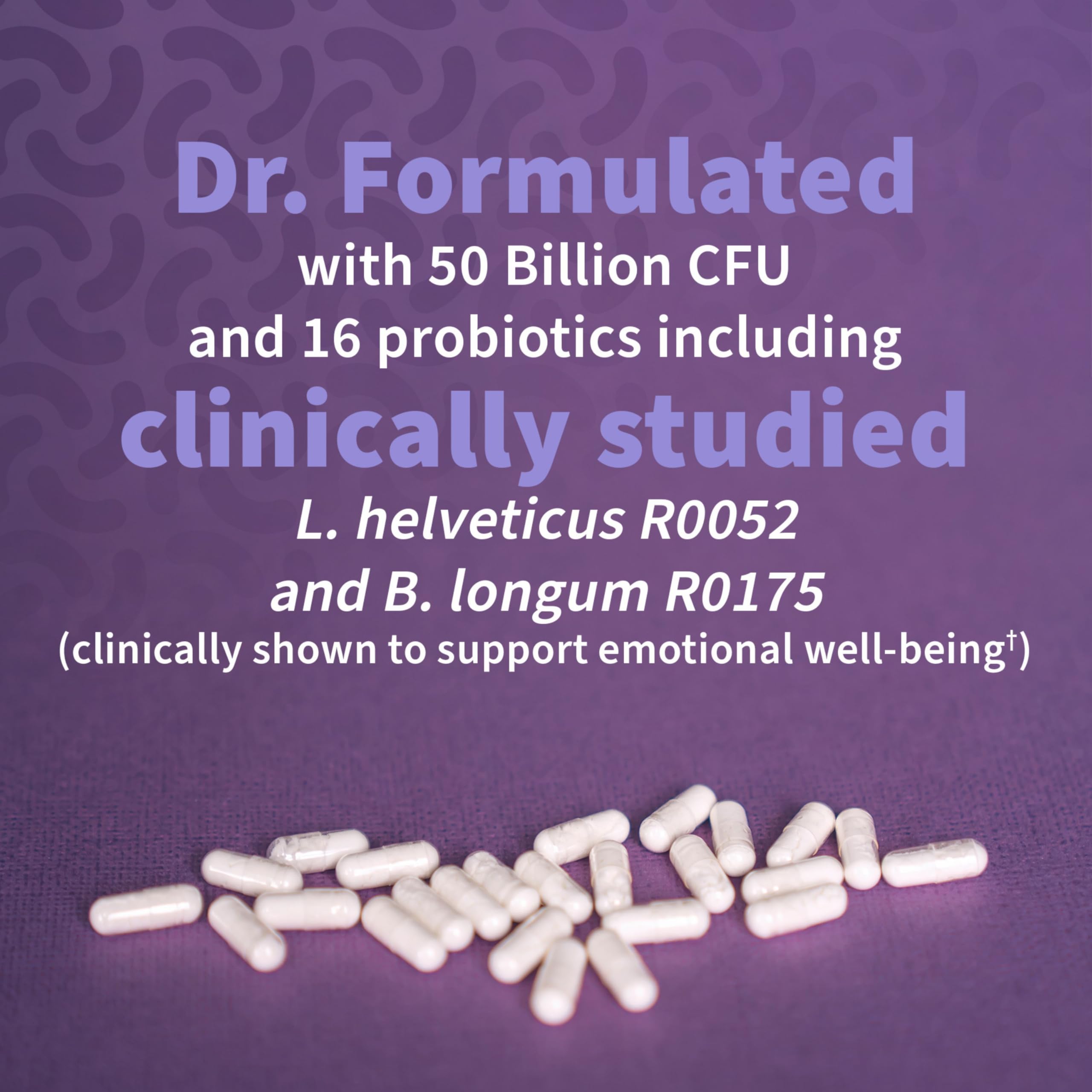 Garden of Life Probiotics Mood+ Dr Formulated Acidophilus Probiotic Supplement - Promotes Emotional Well-Being, Relaxation and Digestive Balance - Ashwagandha for Stress Management, 60 Veggie Caps Garden of LifeAu supplements