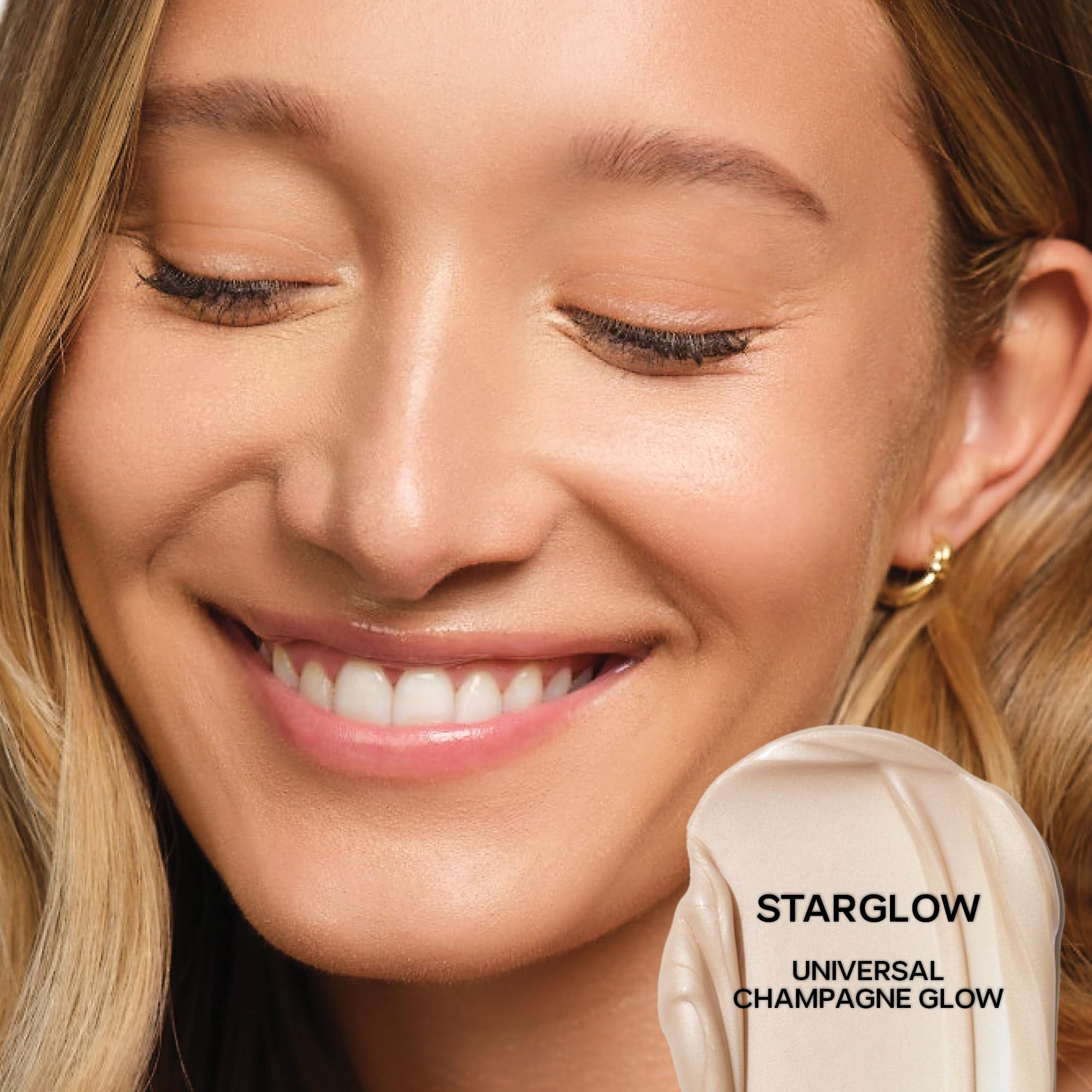 Saie Mini Glowy Super Gel - Hydrating Makeup Primer and Illuminating Glow Serum Enriched with Vitamin C and Squalane Oil - All-Over Liquid Highlighter Makeup for Instant Glass Skin - Starglow (0.5 oz) SaieAu supplements