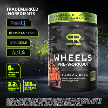Larry Wheels' Pre Workout - Energy Drink Powder - Pre Workout Powder for Men & Women PR SciencesUS supplements