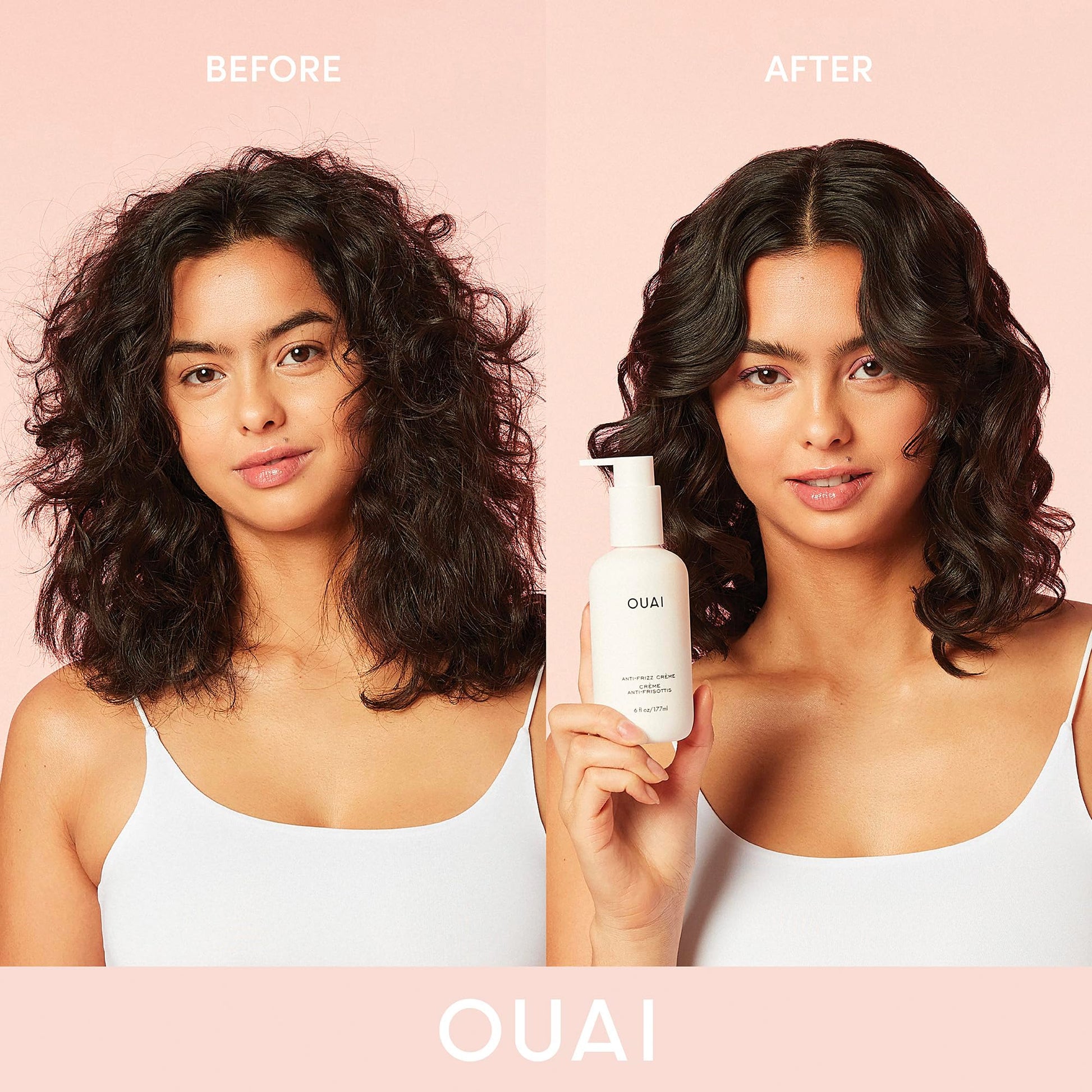 OUAI Anti Frizz Cream - Moisturizing Hair Cream with Frizz Control & Heat Protection - Provides Lasting Hydration with Jackfruit & Beetroot Extract - Paraben, Phthalate & Sulfate Free (6 oz) OUAIAu supplements
