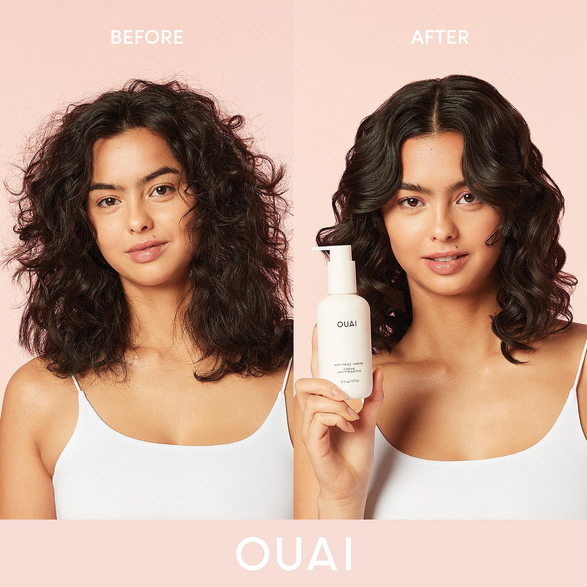 OUAI Anti Frizz Cream - Moisturizing Hair Cream with Frizz Control & Heat Protection - Provides Lasting Hydration with Jackfruit & Beetroot Extract - Paraben, Phthalate & Sulfate Free (6 oz) OUAIAu supplements