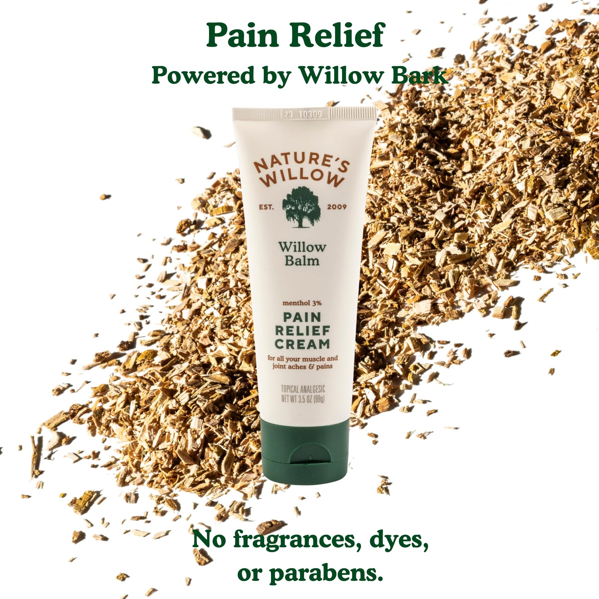 Nature's Willow Willow Balm Natural Pain Relief Cream for Muscles & Joints | Fast-Acting with Willow Bark & Menthol | Free from Artificial Fragrances & Dyes | 1-Pack | 3.5 fl oz Nature's WillowAu supplements