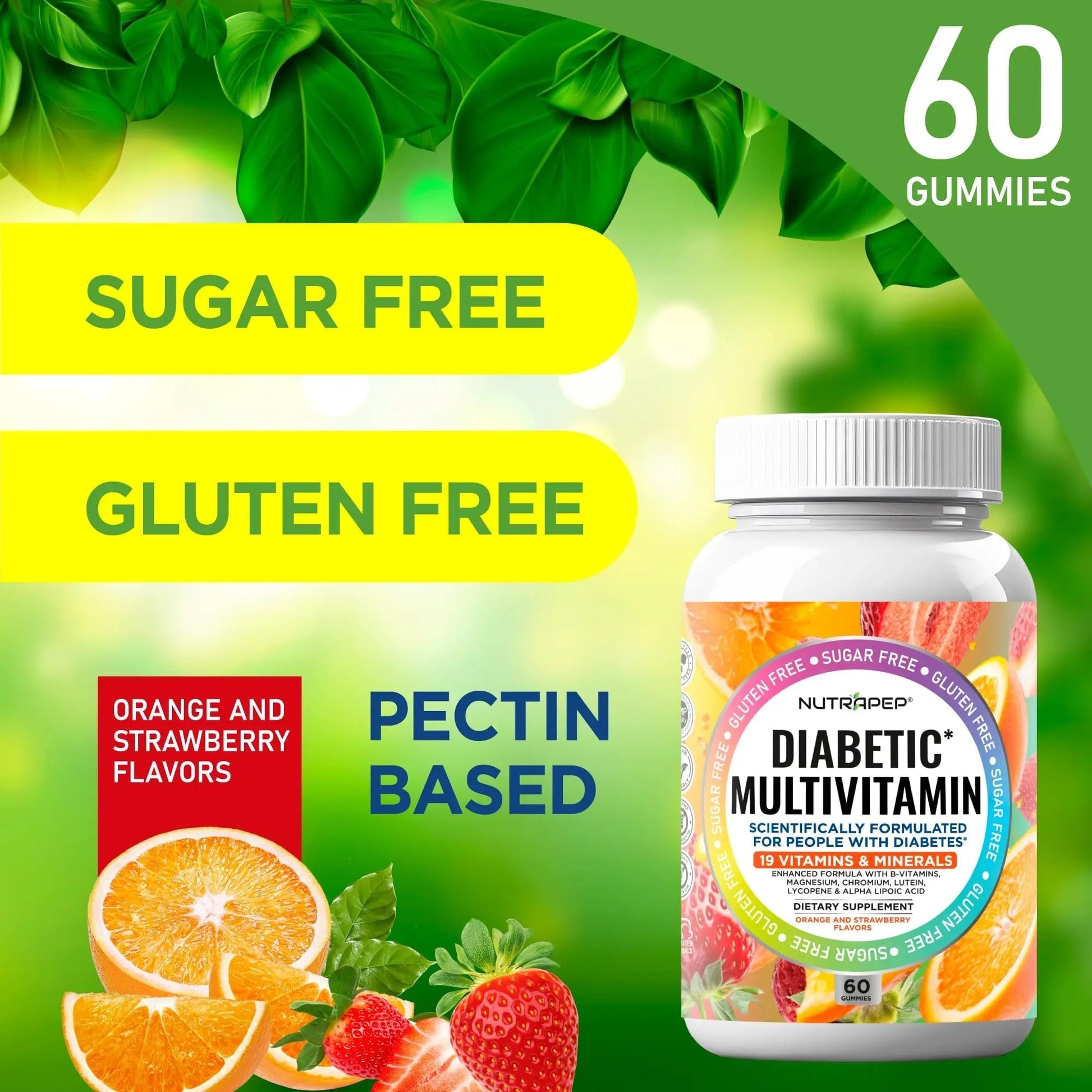 NutraPep Premium Multivitamin Chewable Gummies for Women & Men - Sugar-Free & Gluten Free Supplement Vitamins NutraPepAu supplements