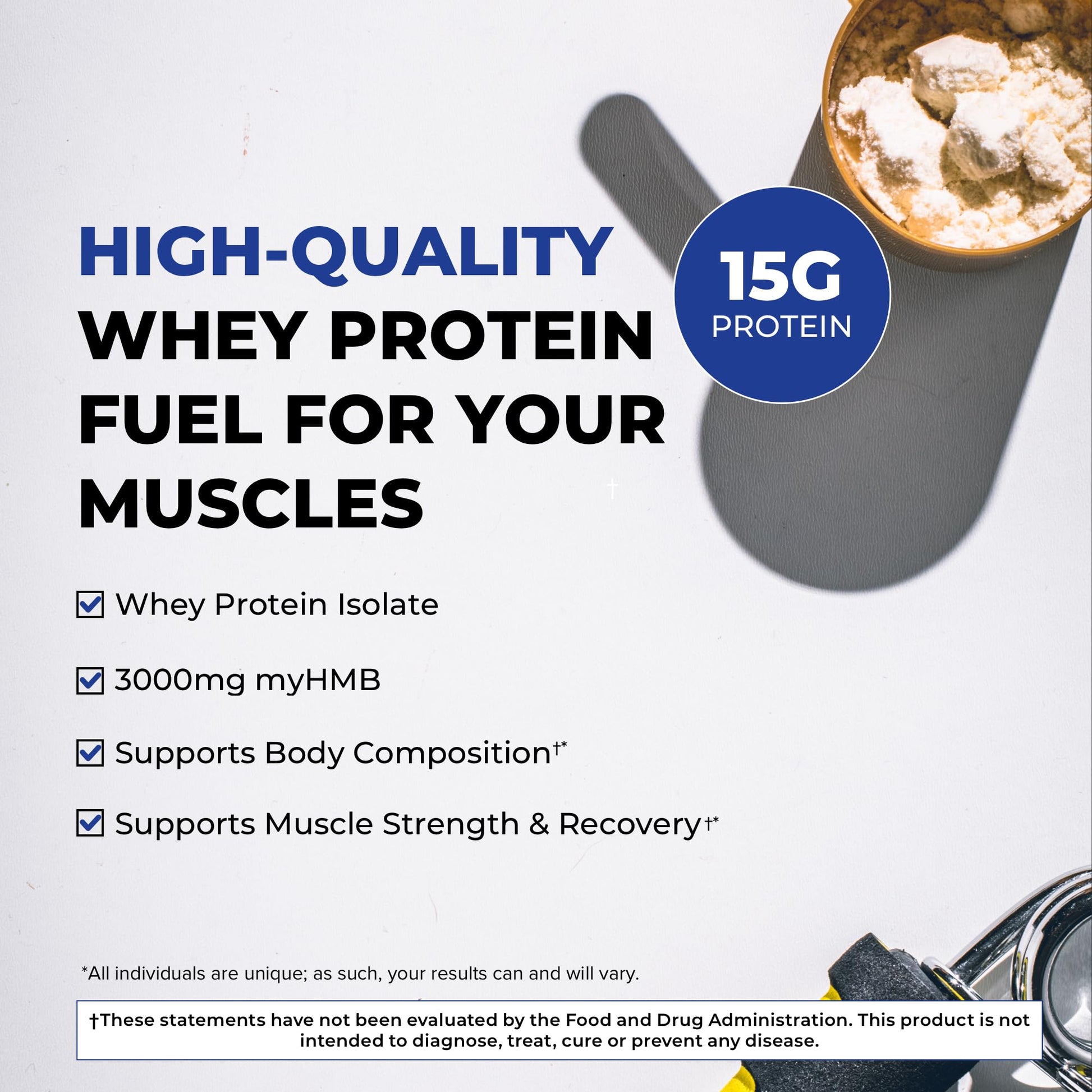 POWERLIFE Tony Horton High Impact Grass Fed Whey Protein with 3000 MG of HMB POWERLIFEUS supplements